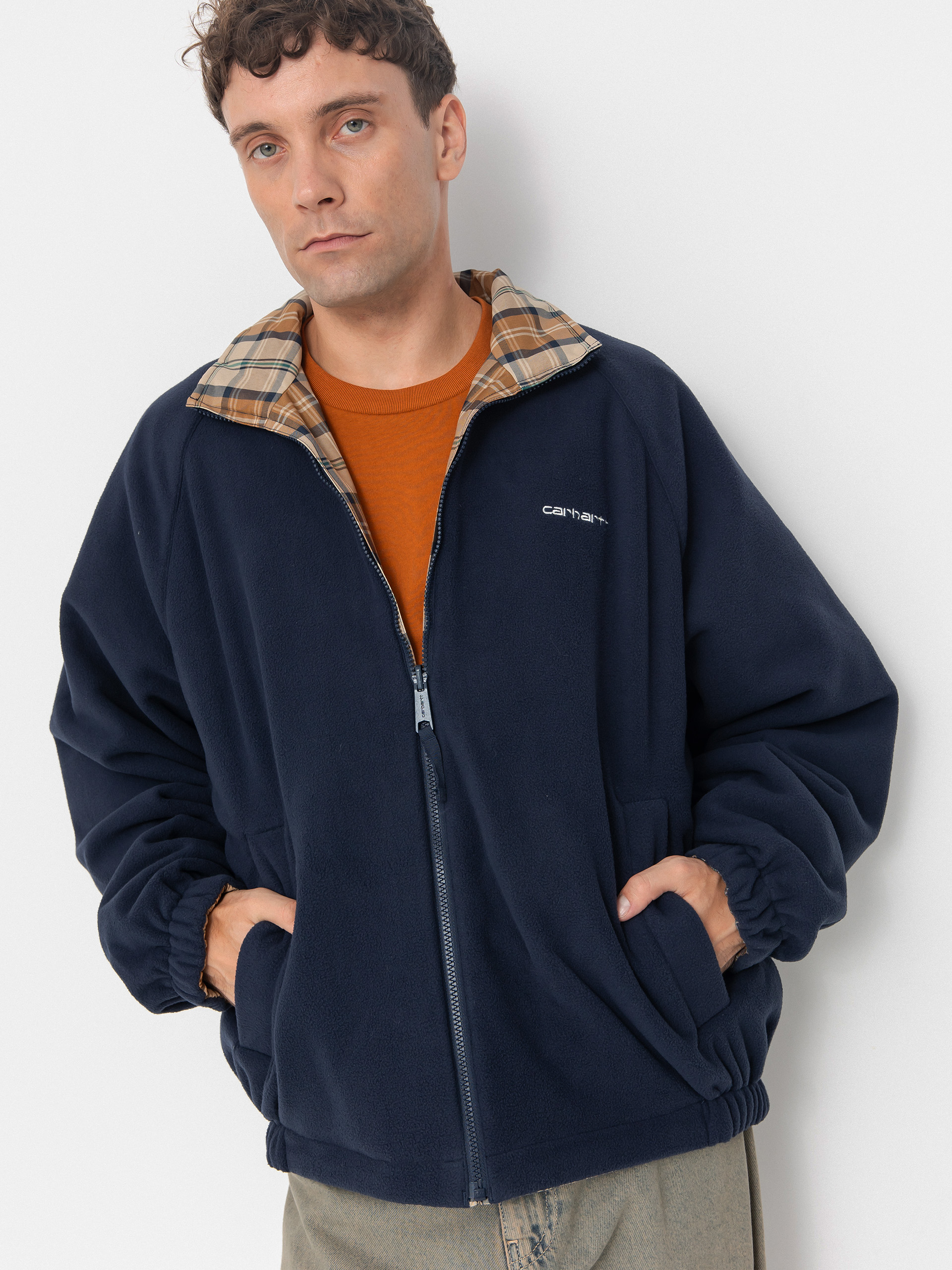 Carhartt WIP Reversible Planer Dzseki (planer check/wall/air force blue)