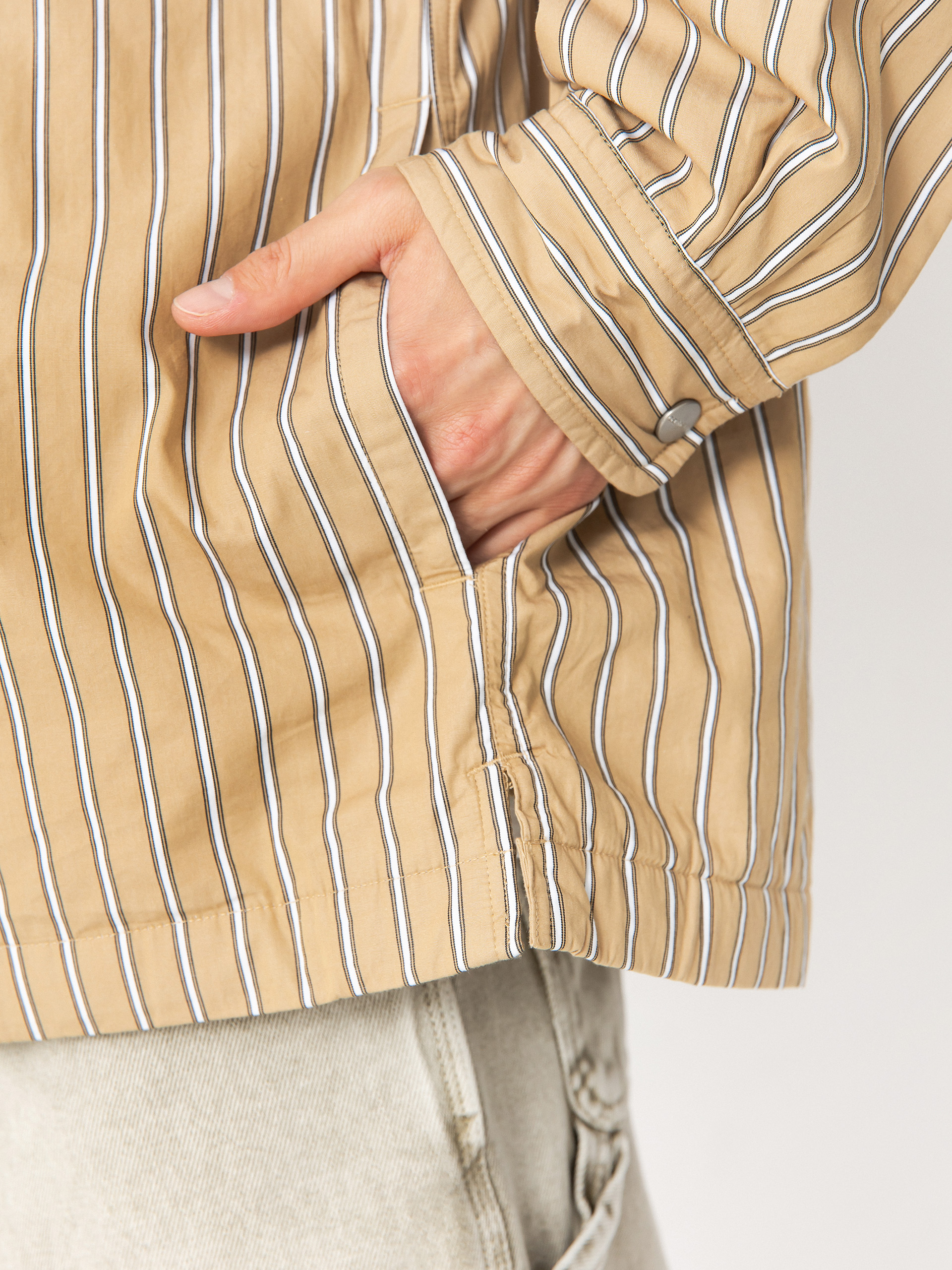 Carhartt WIP Grimsby Dzseki (grimsby stripe/dusty h brown)