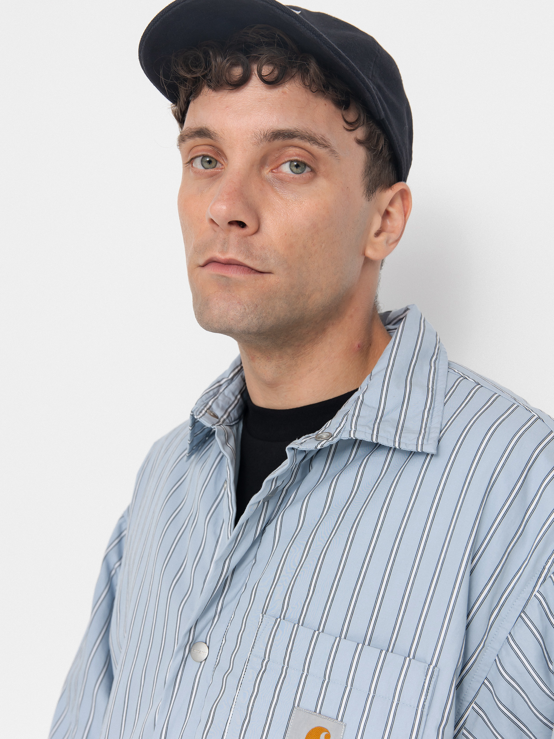 Carhartt WIP Grimsby Dzseki (grimsby stripe/blue fog)