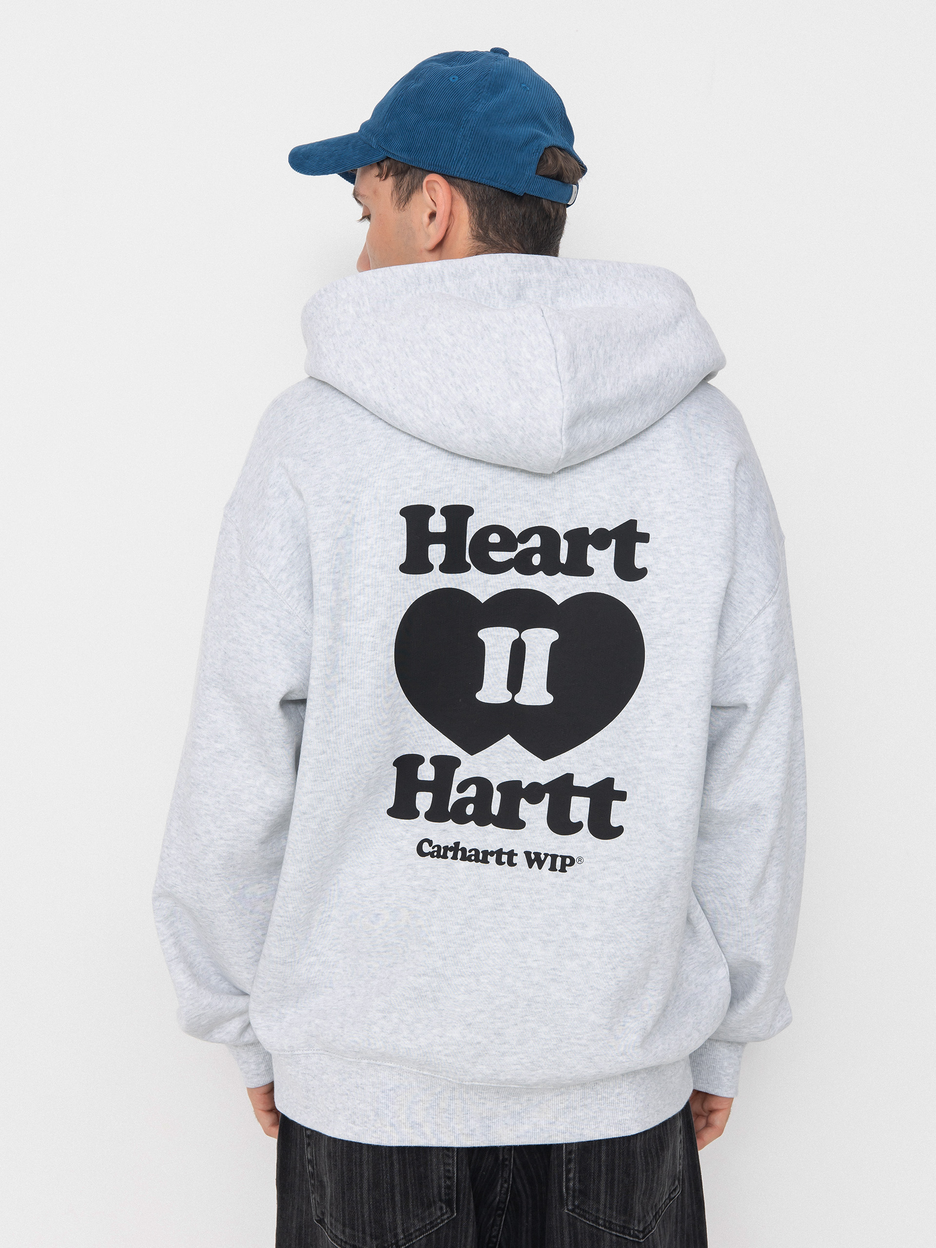 Carhartt WIP Heart II Hartt ZHD Kapucnis pulóver (ash heather)