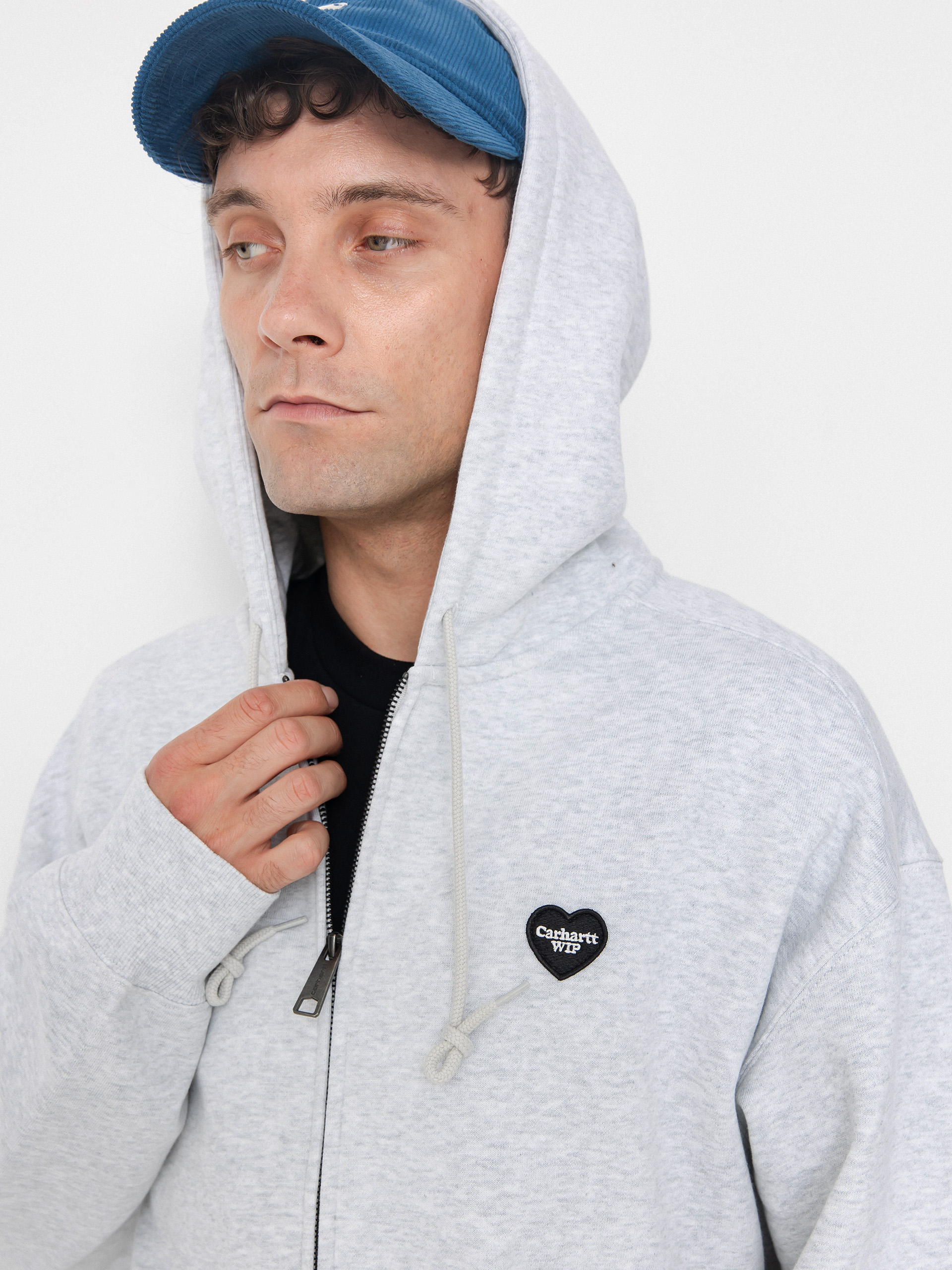 Carhartt WIP Heart II Hartt ZHD Kapucnis pulóver (ash heather)