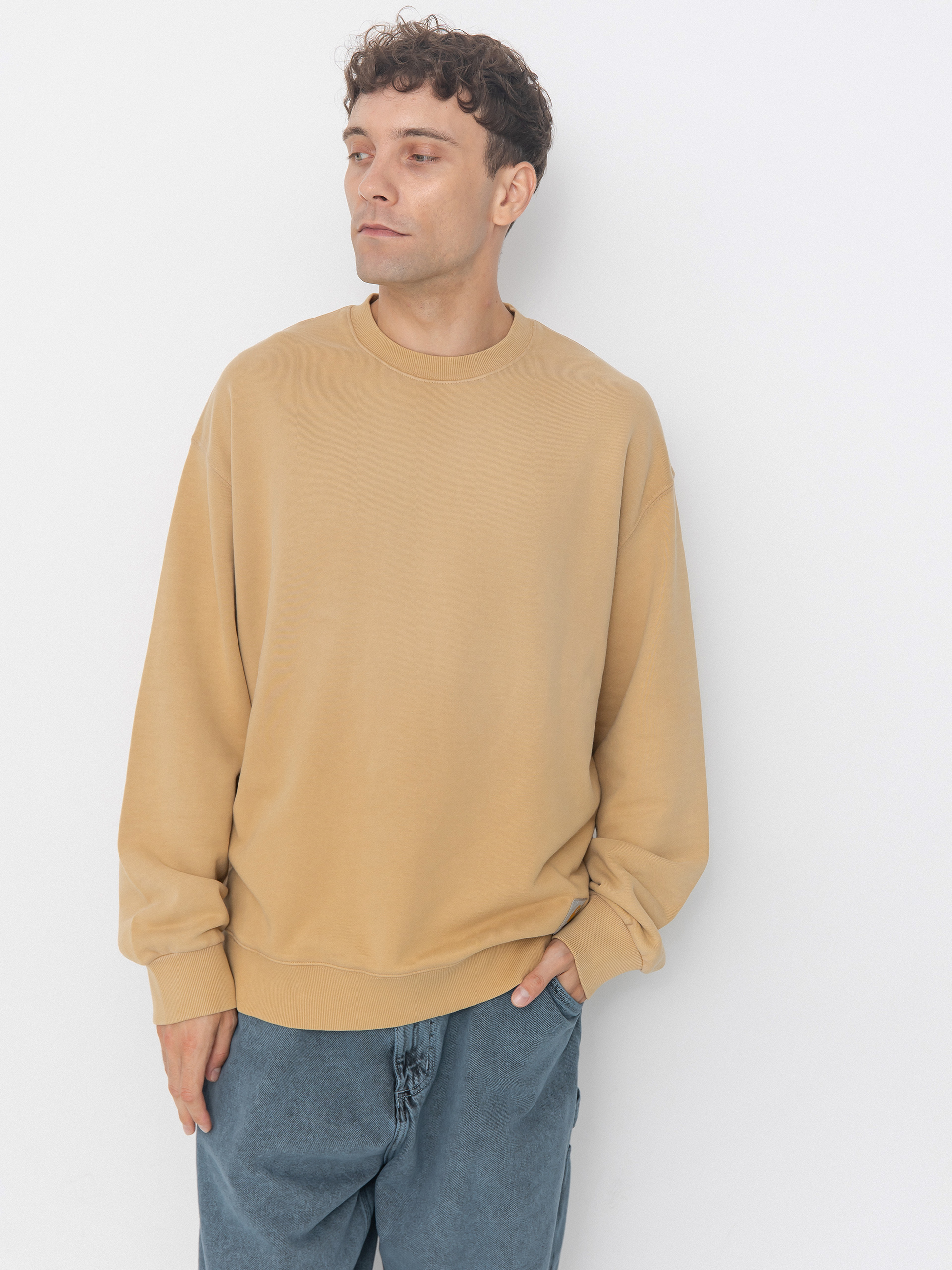 Carhartt WIP Hudson Pulu00f3ver (dusty h brown/chalk wash)