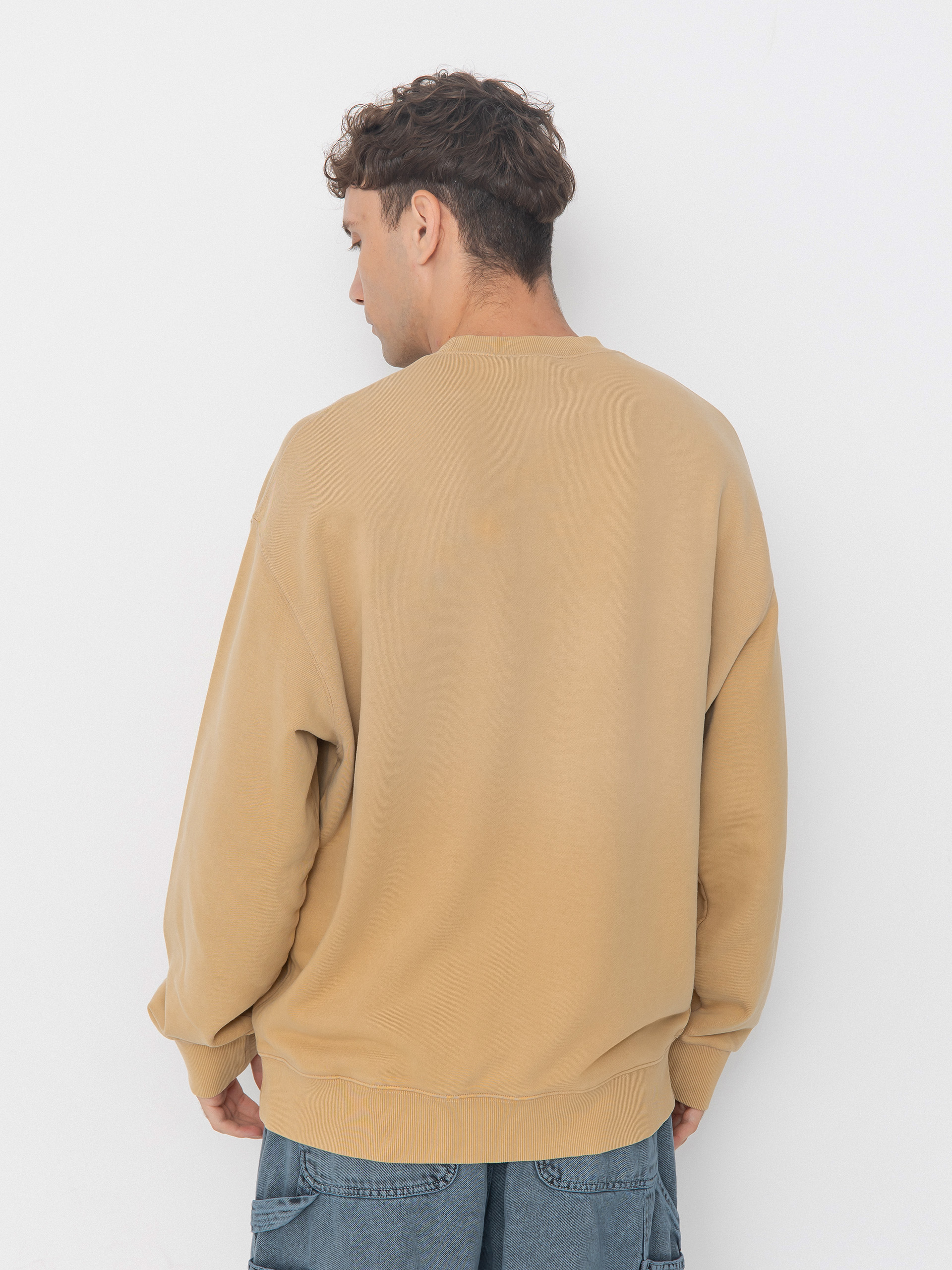 Carhartt WIP Hudson Pulóver (dusty h brown/chalk wash)
