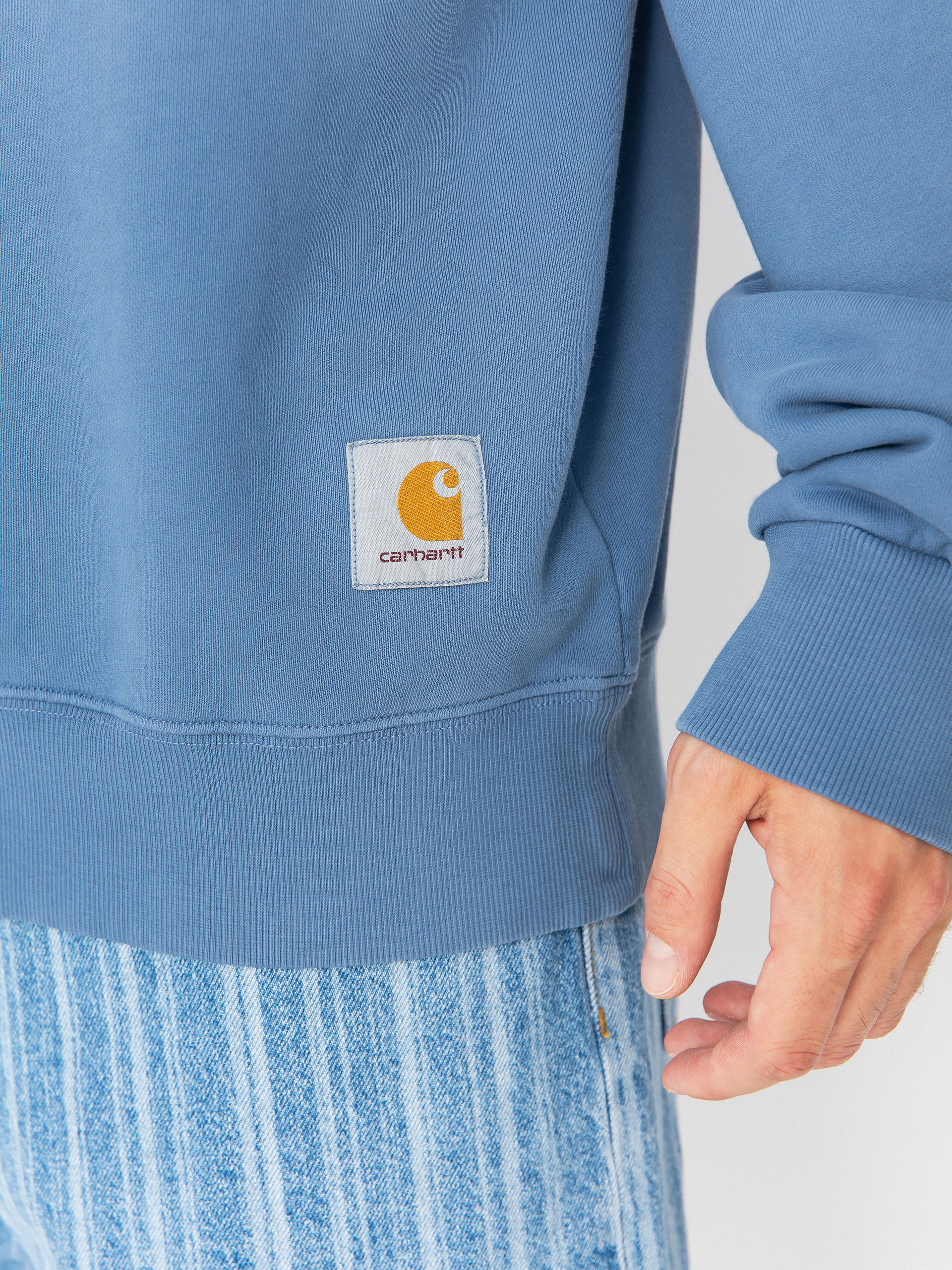 Carhartt WIP Hudson Pulóver (sorrent/chalk wash)