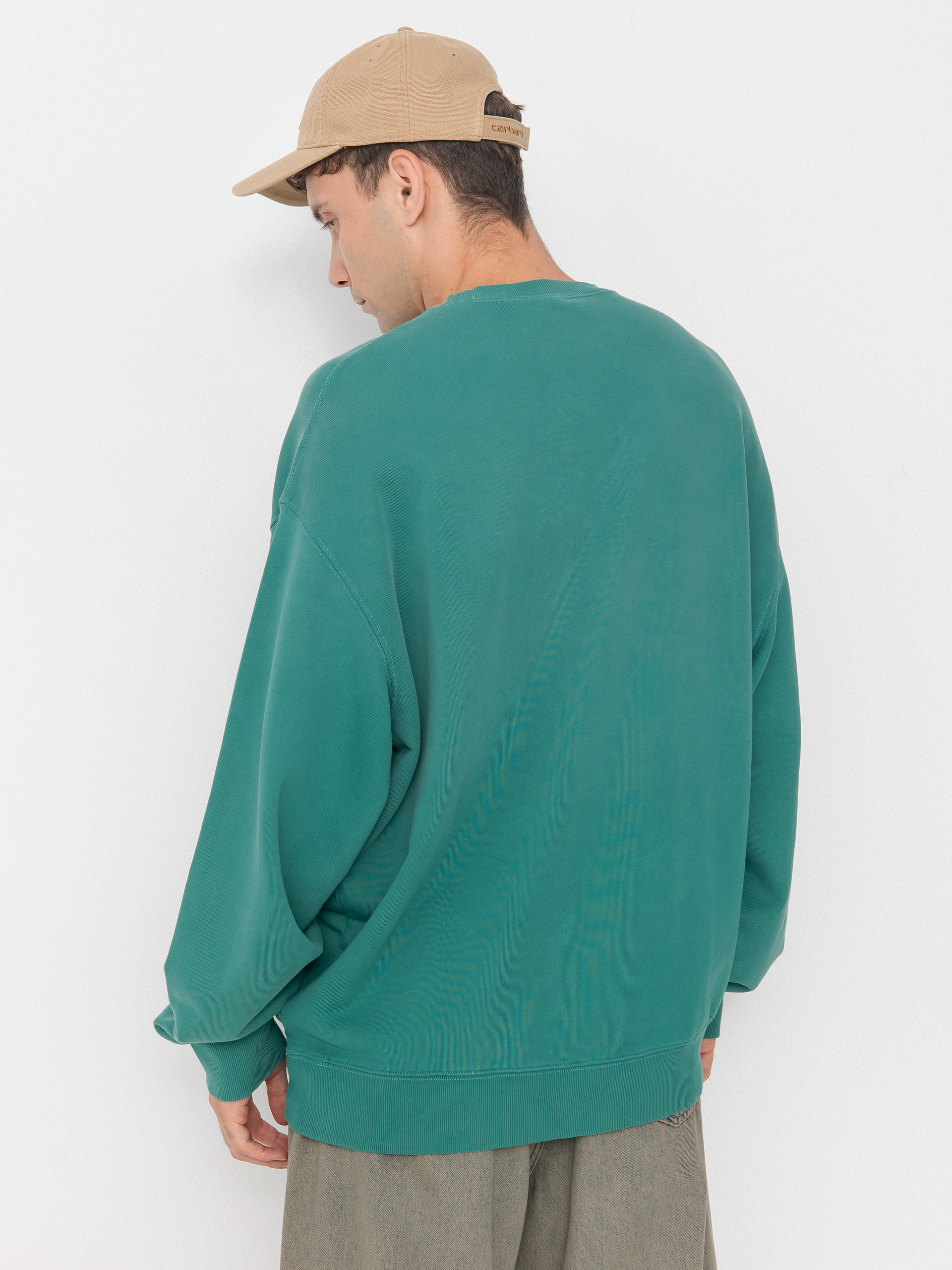 Carhartt WIP Hudson Pulóver (saguaro/chalk wash)