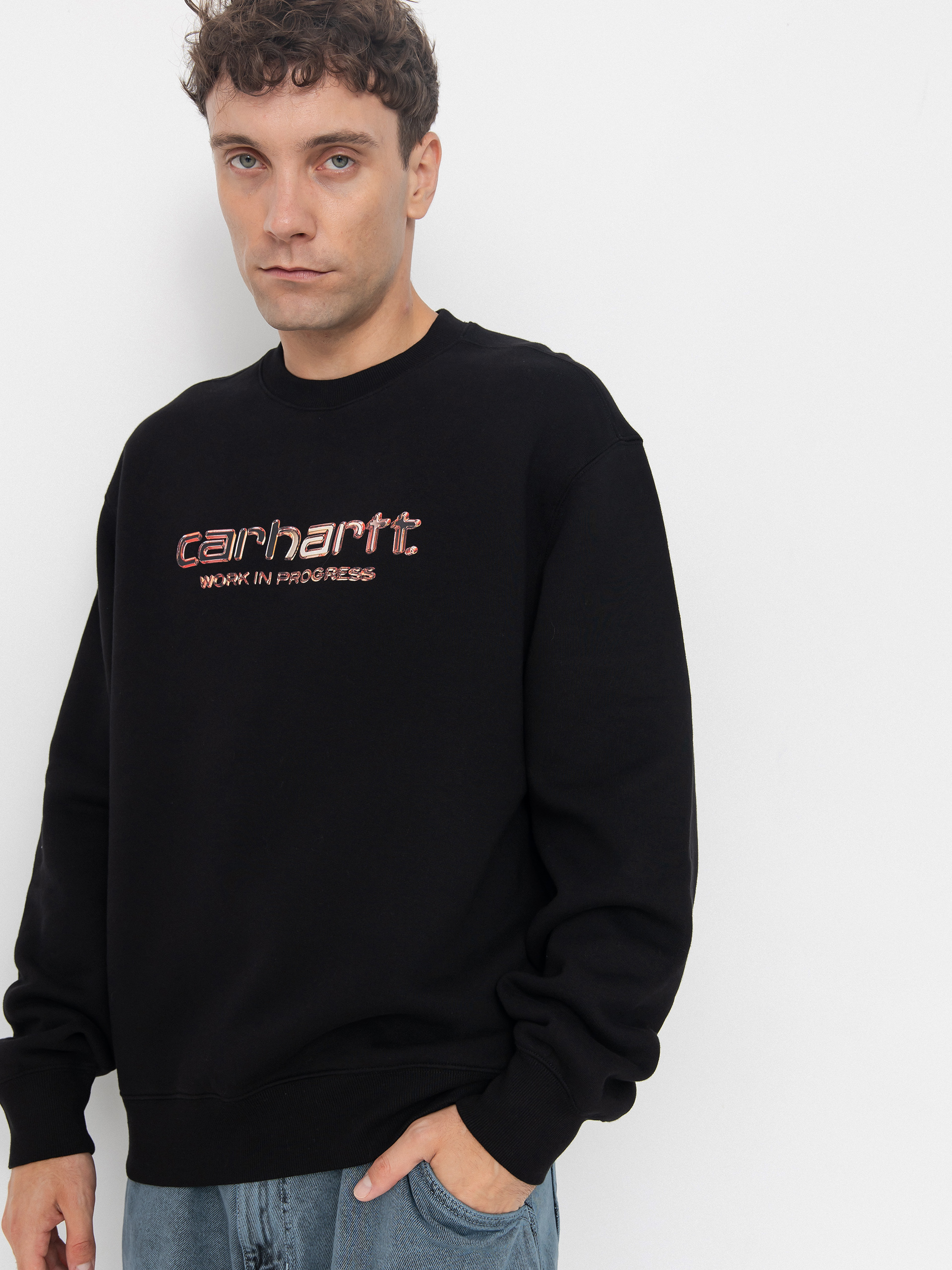 Carhartt WIP Solar Chrome Pulóver (black)