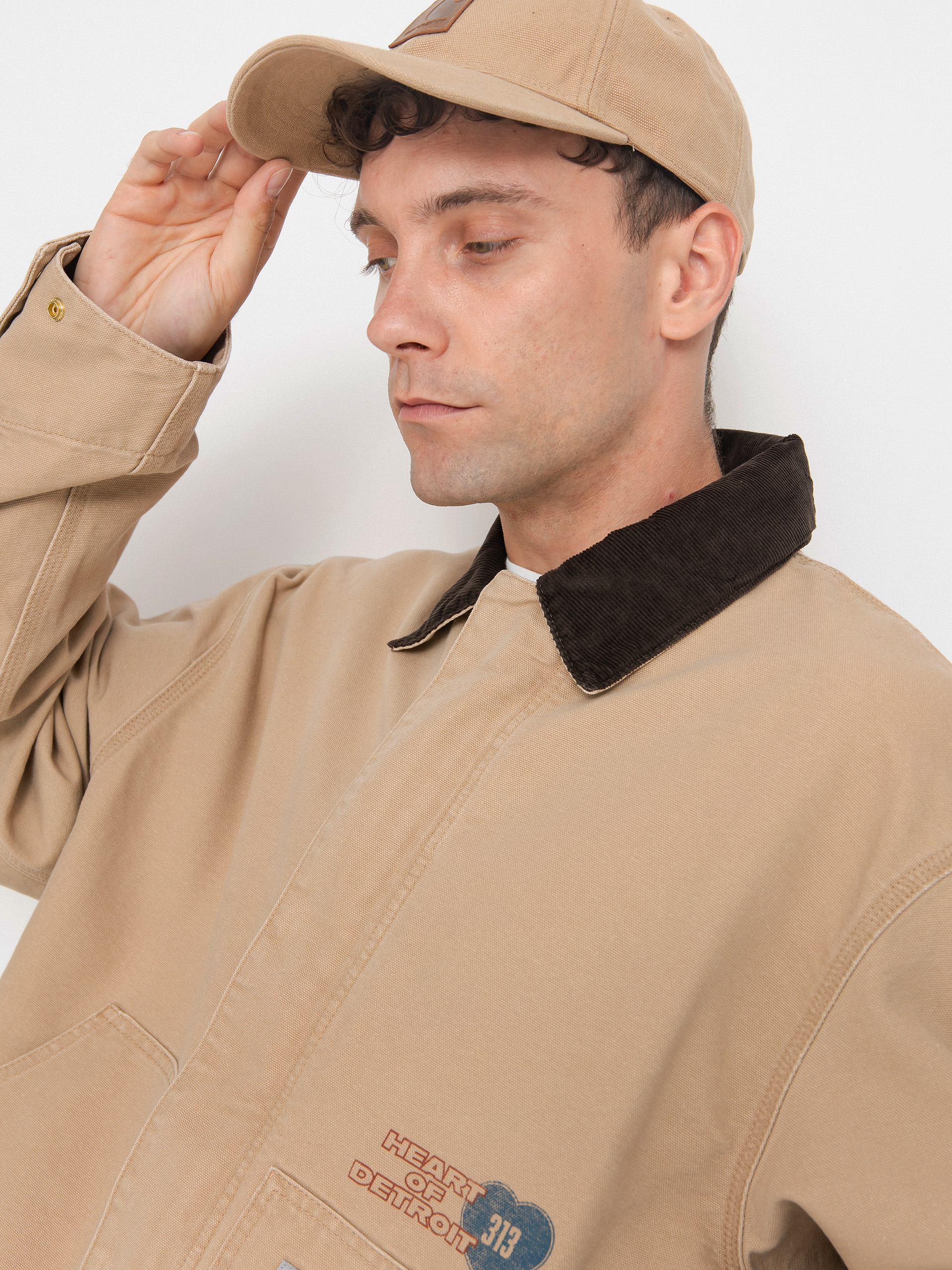 Dzseki Carhartt WIP OG Arcan Graphic (dusty h brown/tobacco/heavy stone wash)