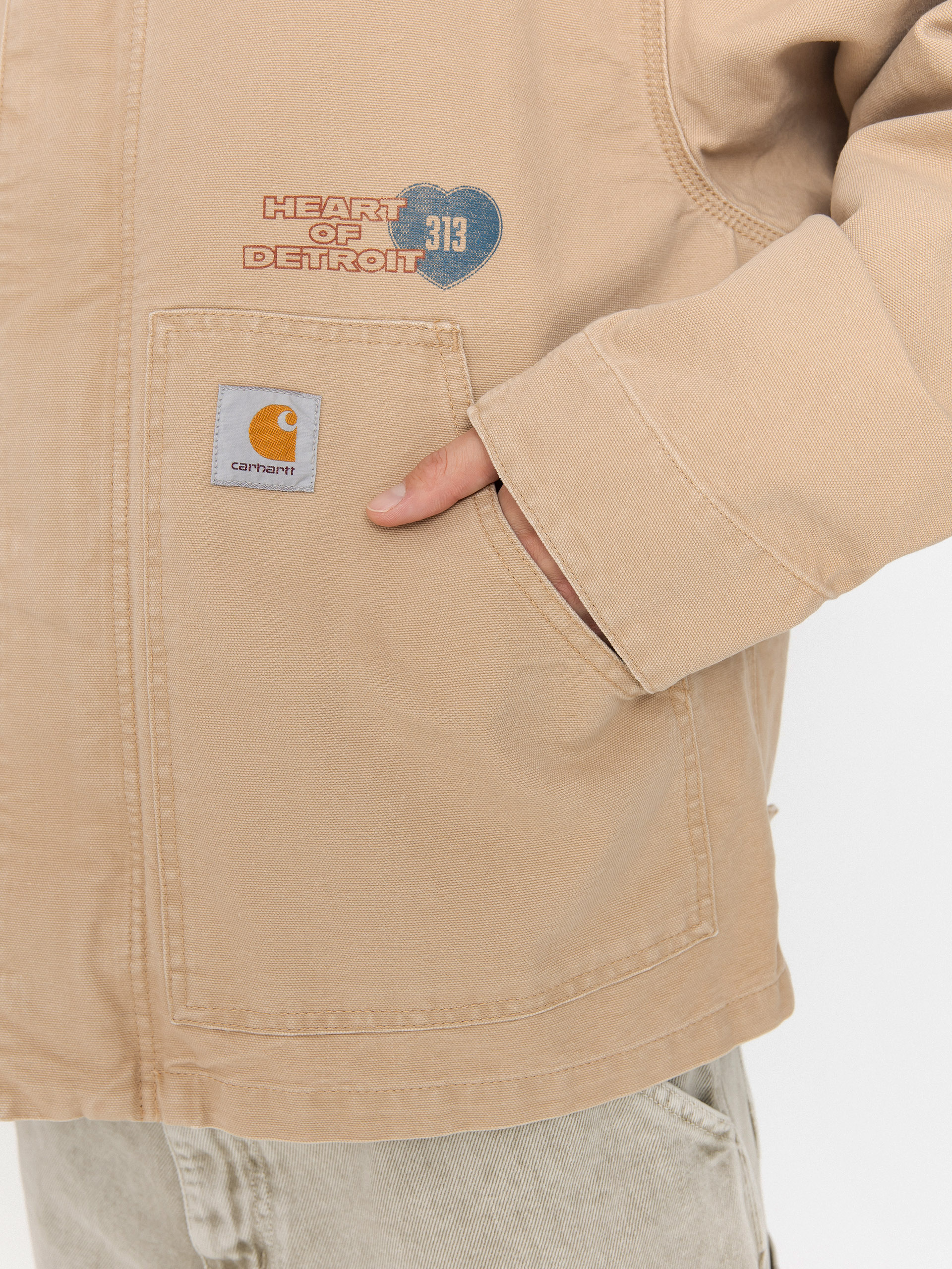 Dzseki Carhartt WIP OG Arcan Graphic (dusty h brown/tobacco/heavy stone wash)