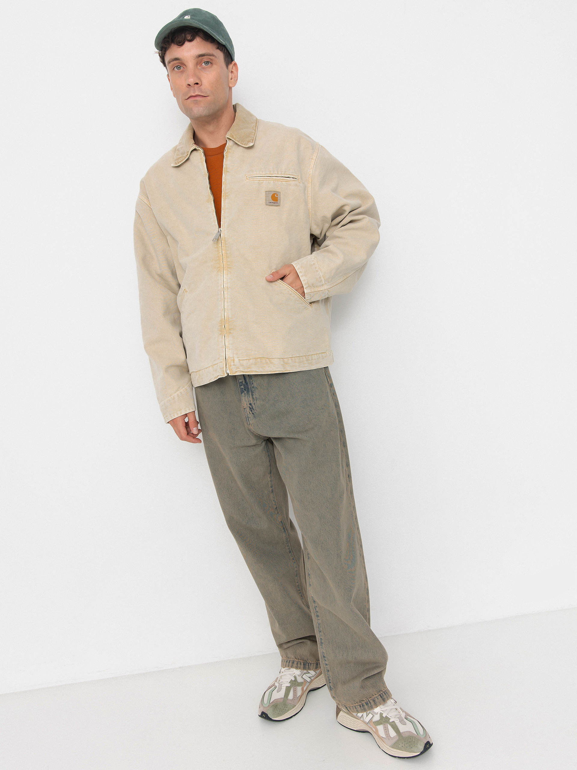 Carhartt WIP OG Detroit Dzseki (dusty h brown/dusty h brown/chalk wash)