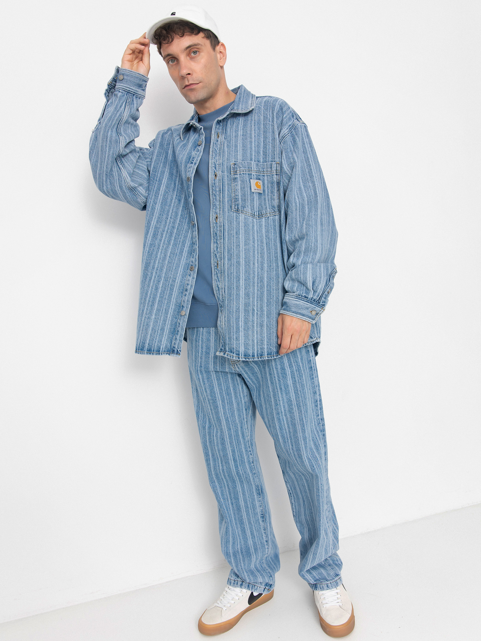 Carhartt WIP Rylan Dzseki (rylan stripe/blue/stone bleached)