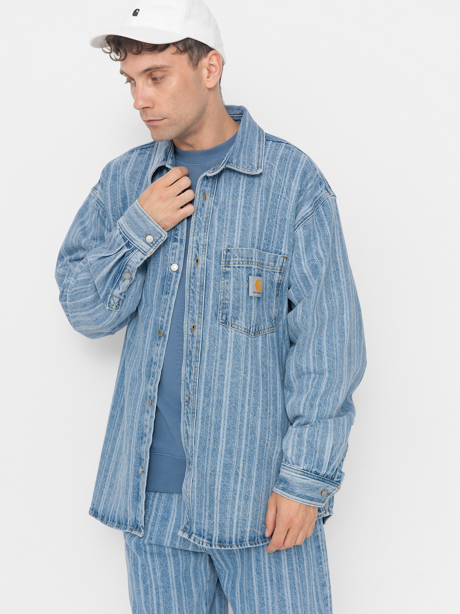 Carhartt WIP Rylan Dzseki (rylan stripe/blue/stone bleached)