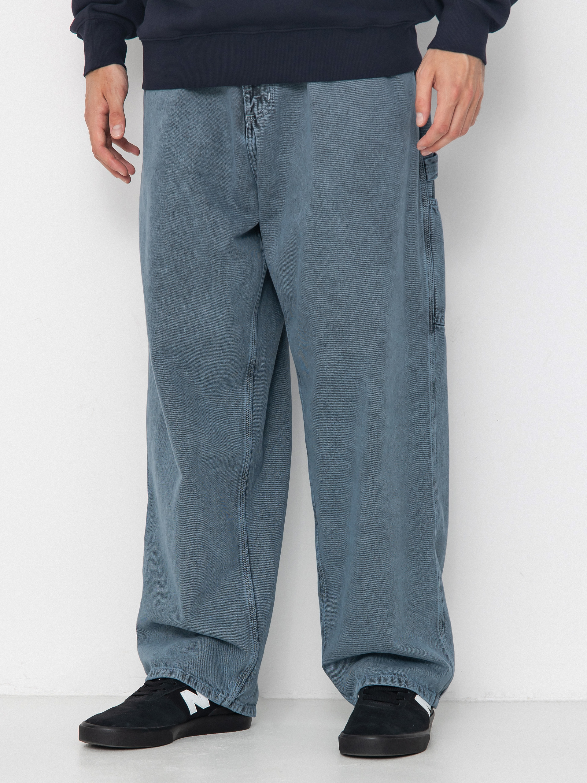 Carhartt WIP OG Single Knee Kisnadrág (black/blue fog/garment dyed)