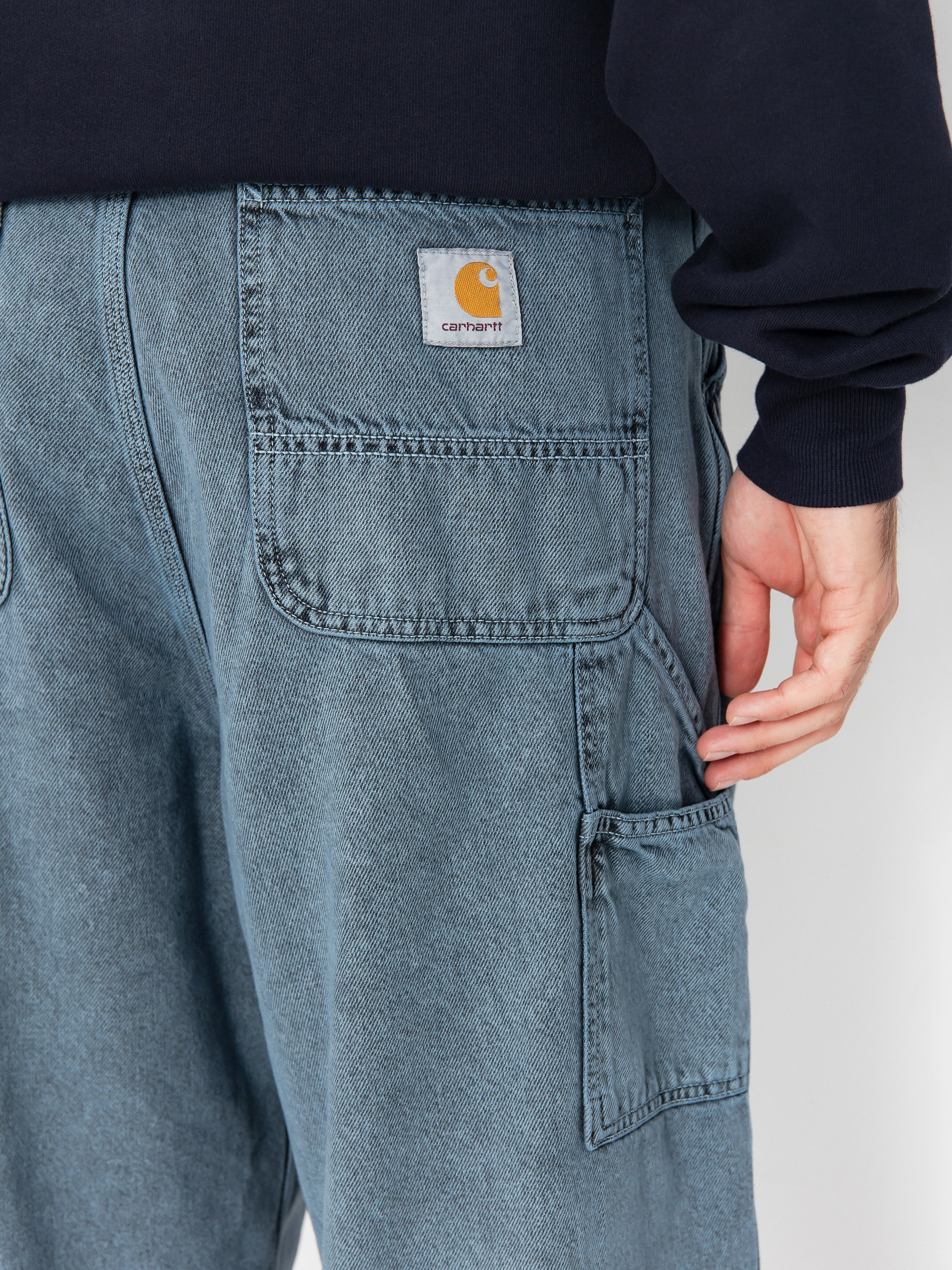 Carhartt WIP OG Single Knee Kisnadrág (black/blue fog/garment dyed)