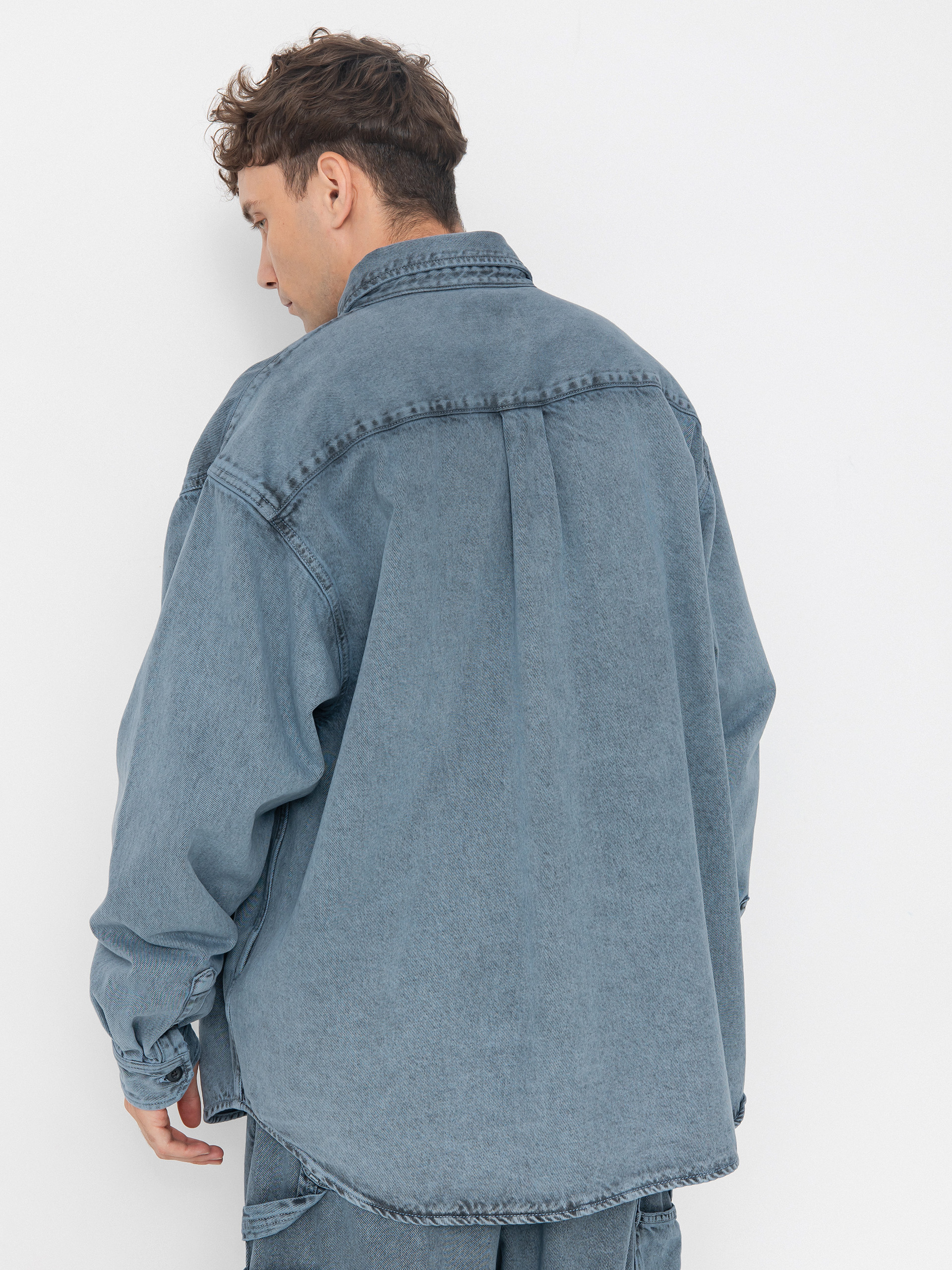 Carhartt WIP Tigan Dzseki (black/blue fog/garment dyed)