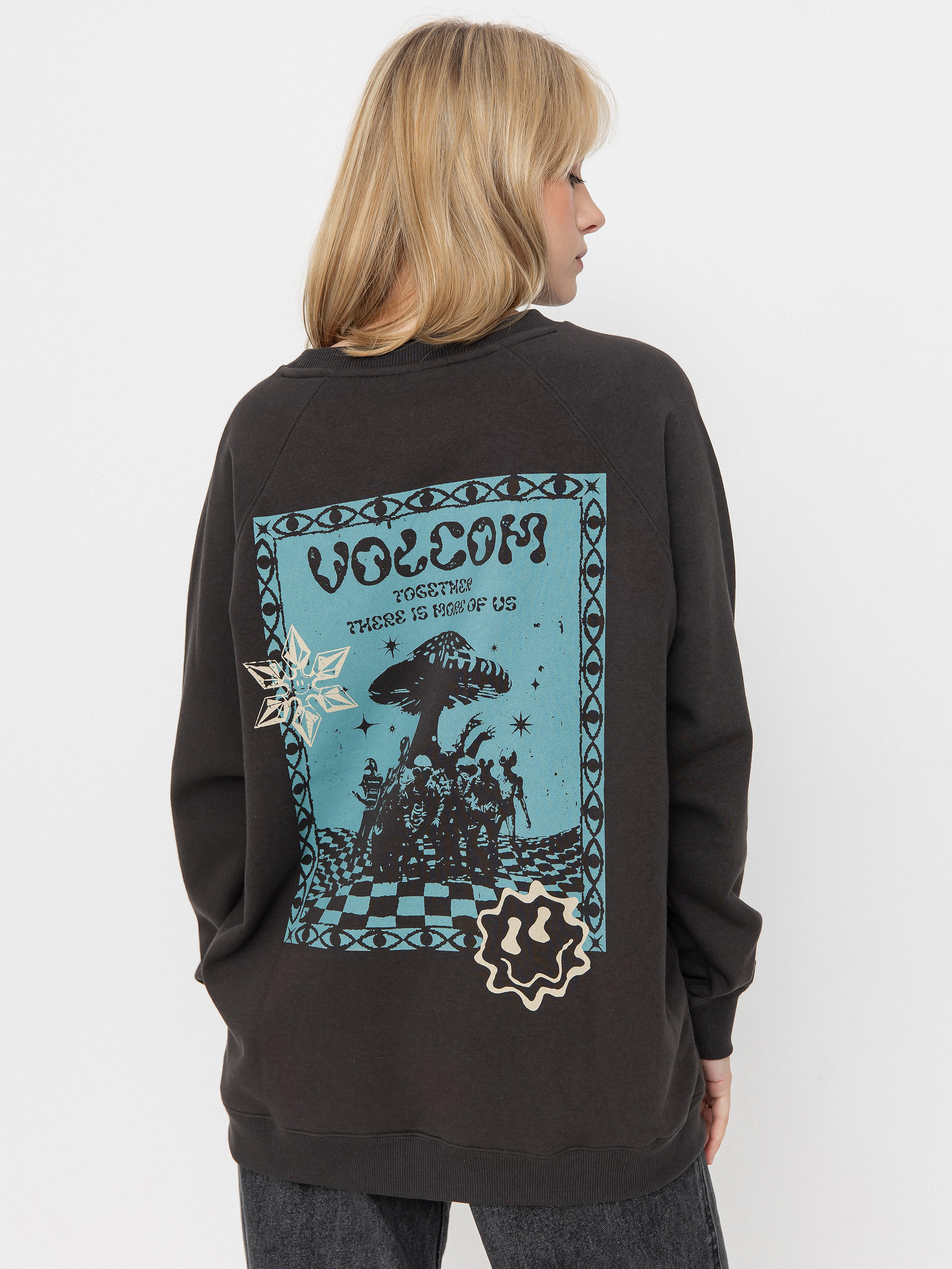 Volcom Fa F Rygalski Bf Crew Pulóver Wmn (vintage black)