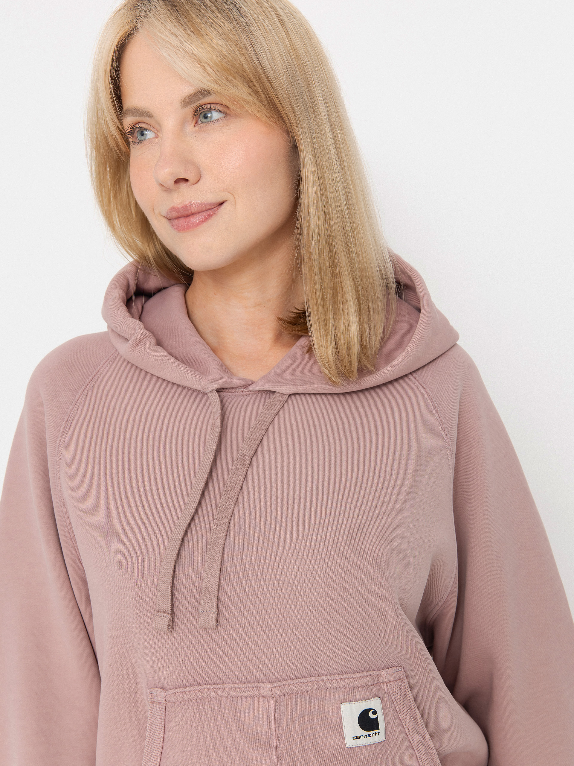 Carhartt WIP Hudson HD Wmn Kapucnis pulóver (daphne/chalk wash)