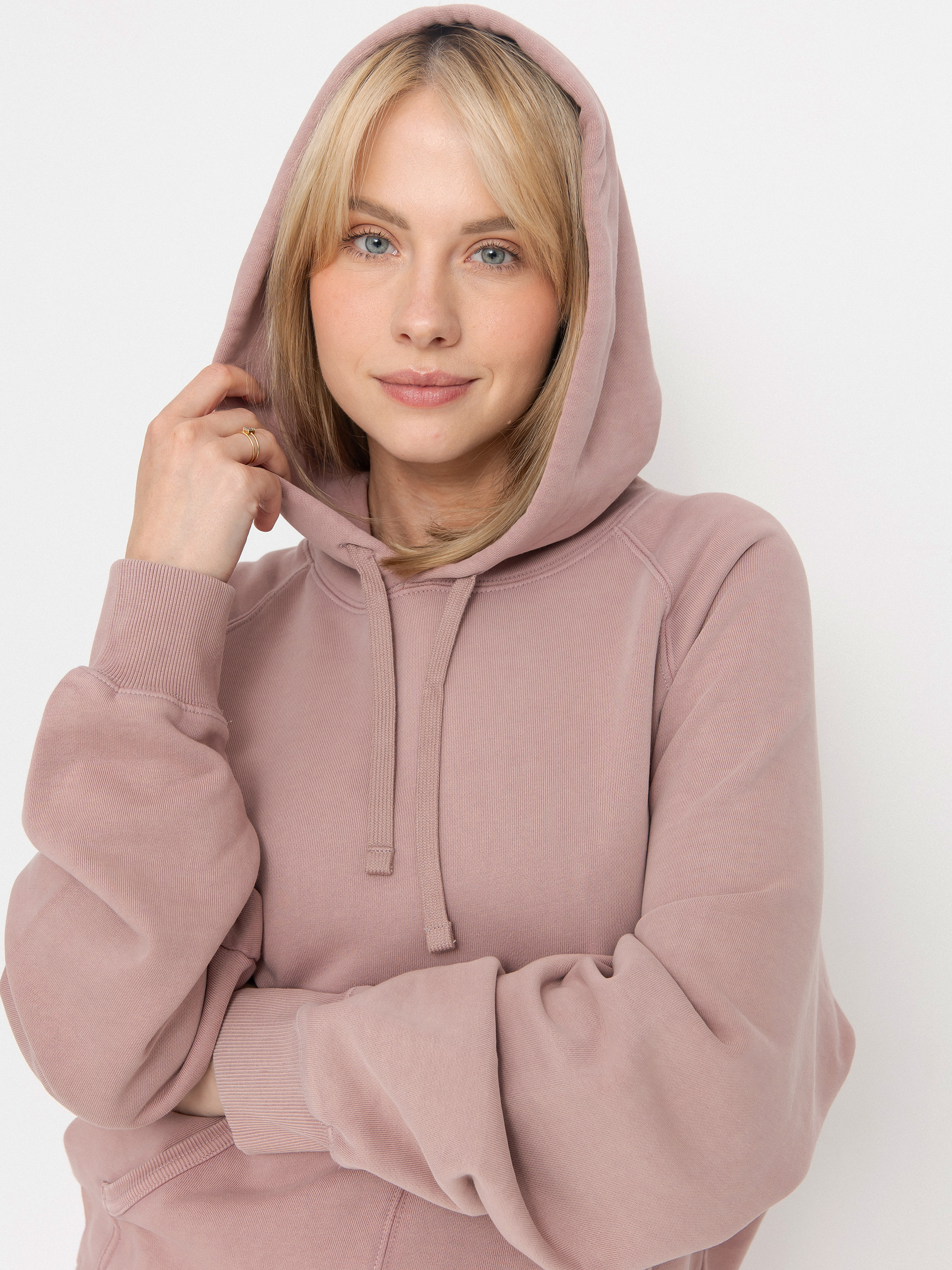 Carhartt WIP Hudson HD Wmn Kapucnis pulóver (daphne/chalk wash)