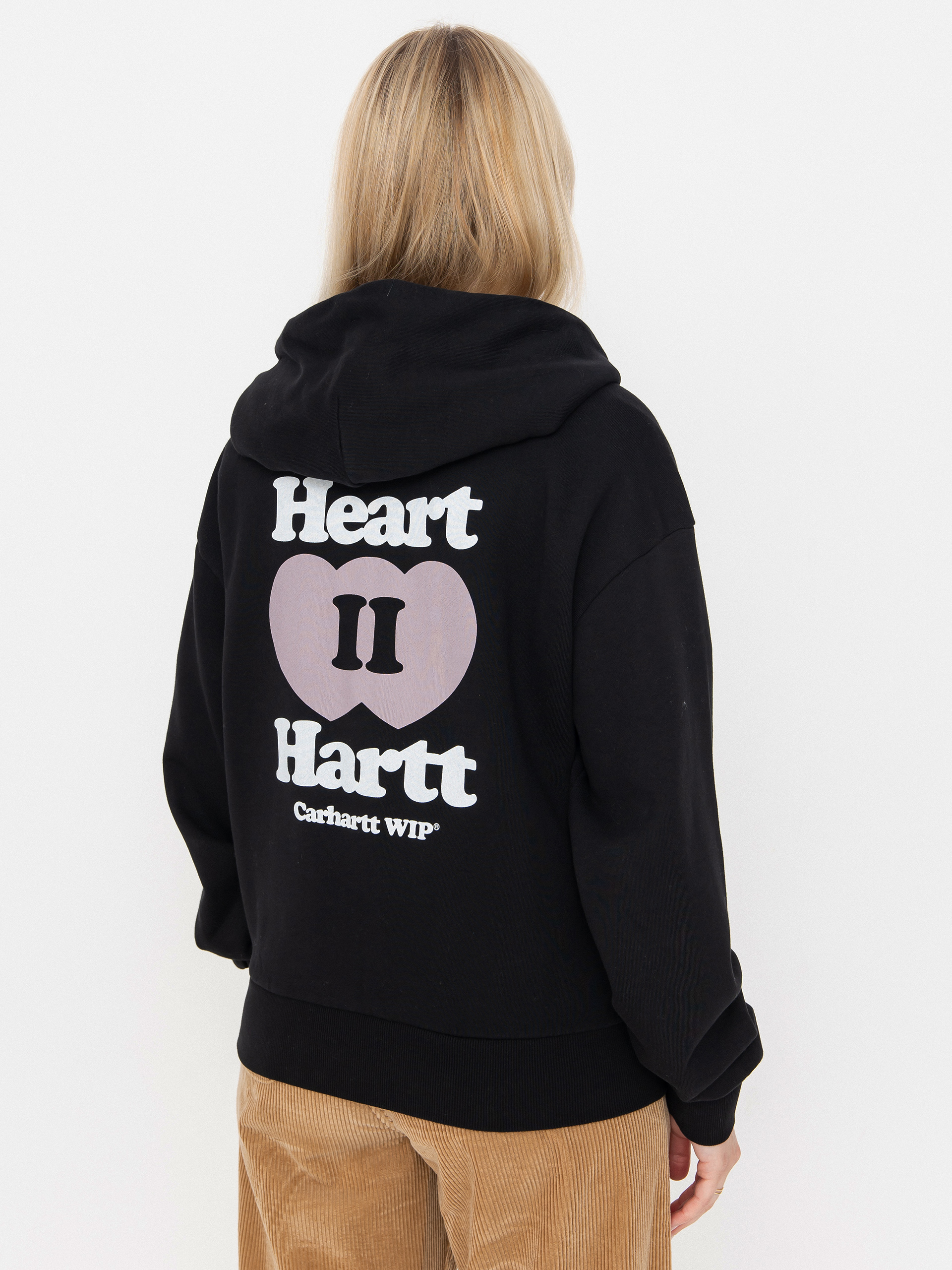 Carhartt WIP Heart II Hartt ZHD Wmn Kapucnis pulu00f3ver (black)