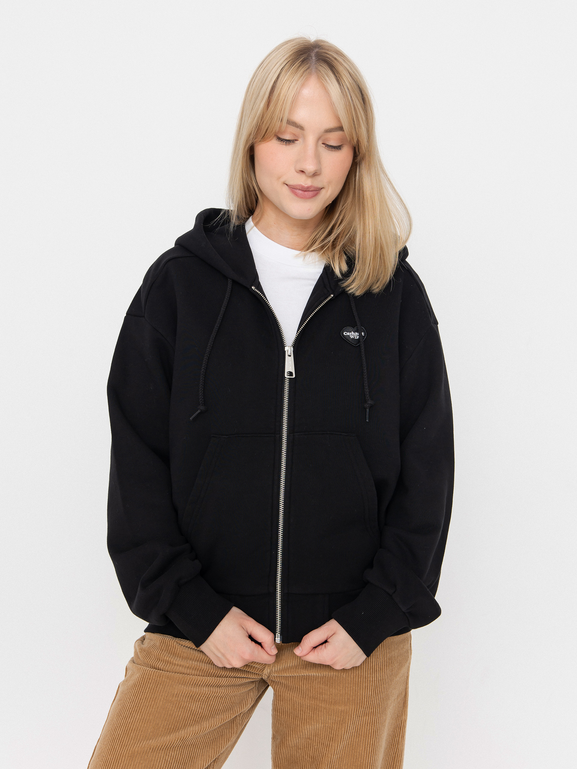 Carhartt WIP Heart II Hartt ZHD Wmn Kapucnis pulóver (black)