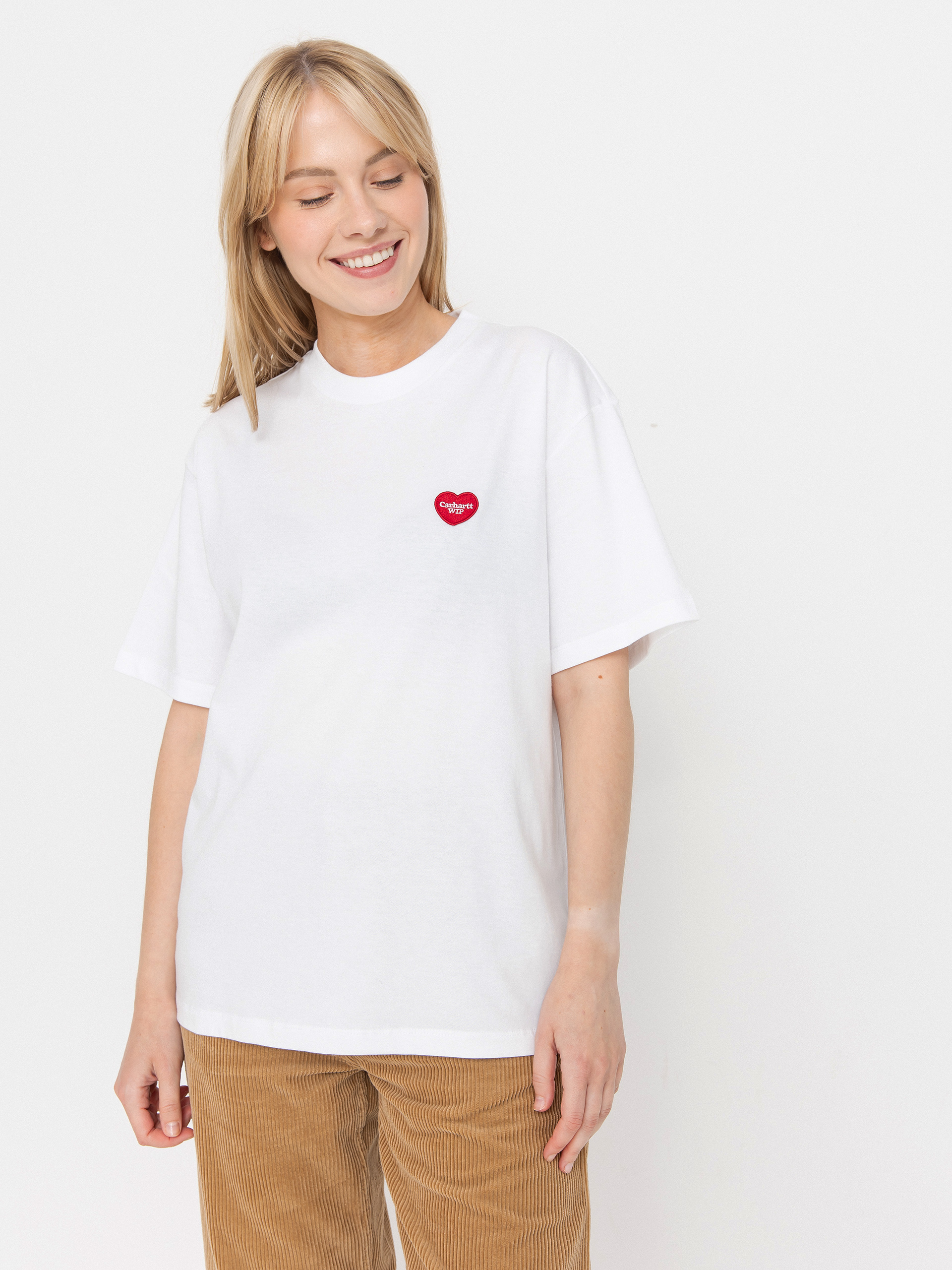 Carhartt WIP Heart II Hartt Wmn Póló (white)