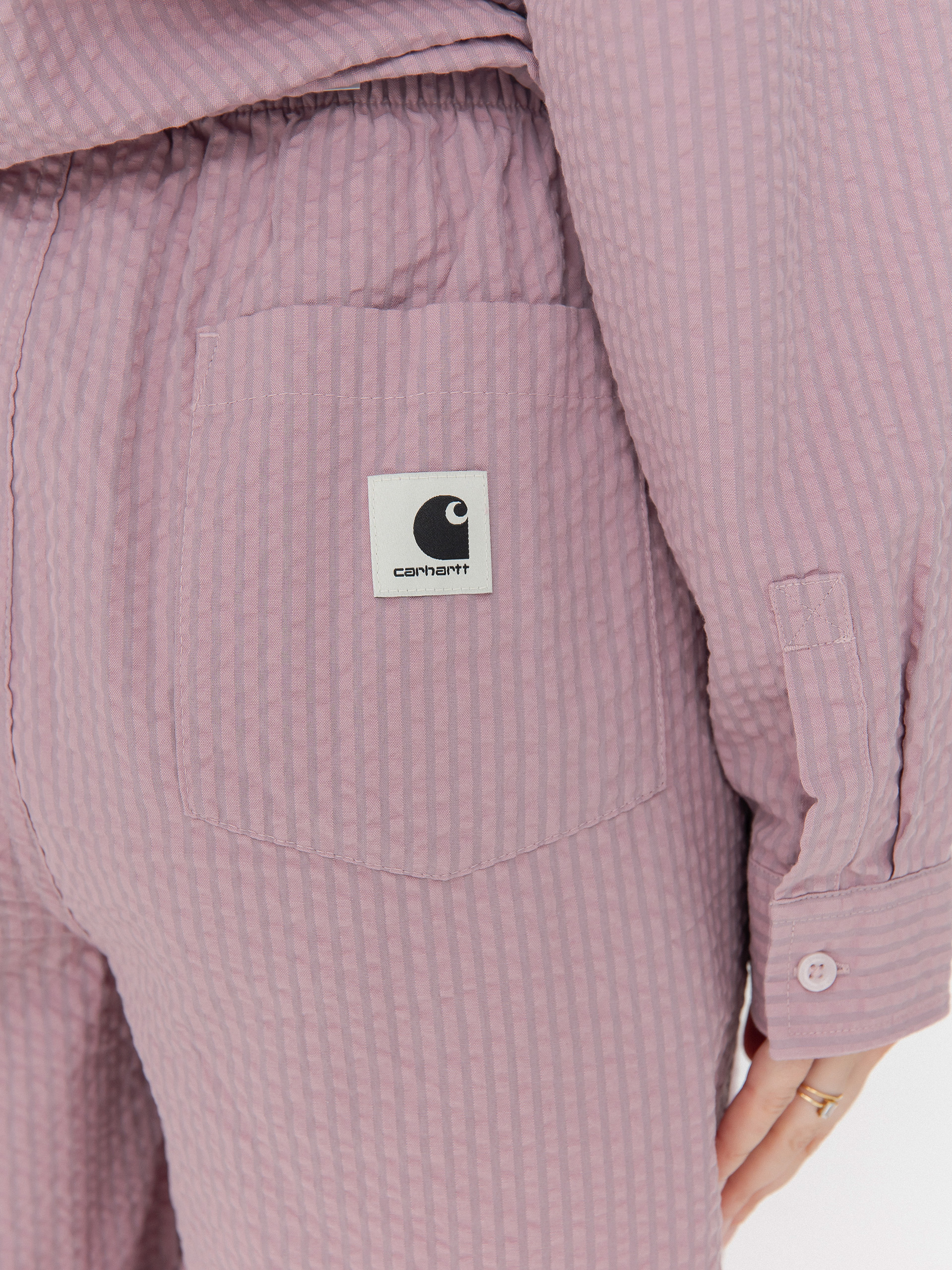 Carhartt WIP Toland Wmn Rövidnadrág (toland stripe/pink fog)