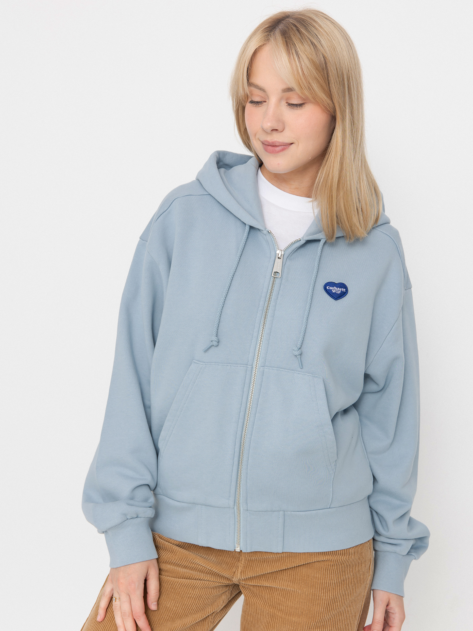 Carhartt WIP Heart II Hartt ZHD Wmn Kapucnis pulóver (blue fog)