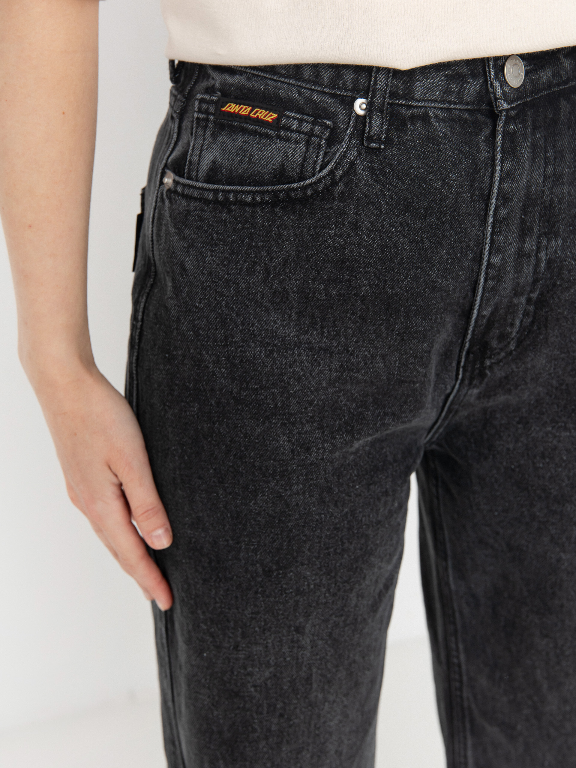 Santa Cruz Classic Baggy Jeans Wmn Kisnadrág (black wash)