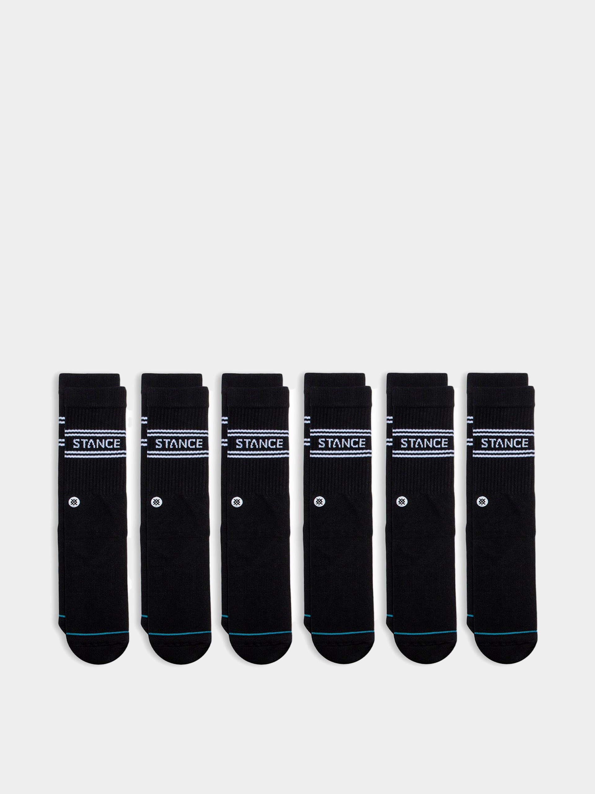 Stance Basic Crew 6 Pk Zokni