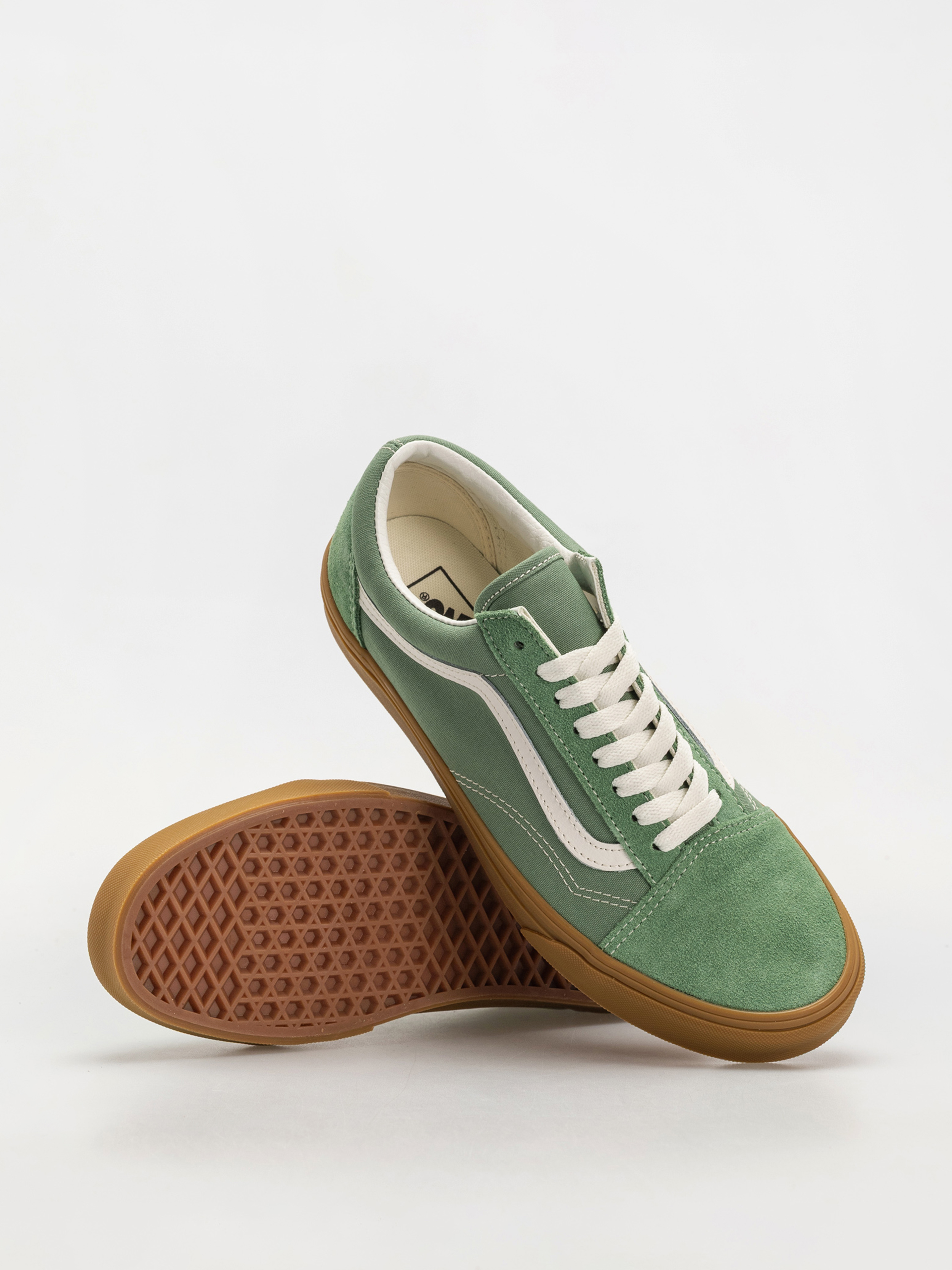 Vans Old Skool Cipők (green/gum)