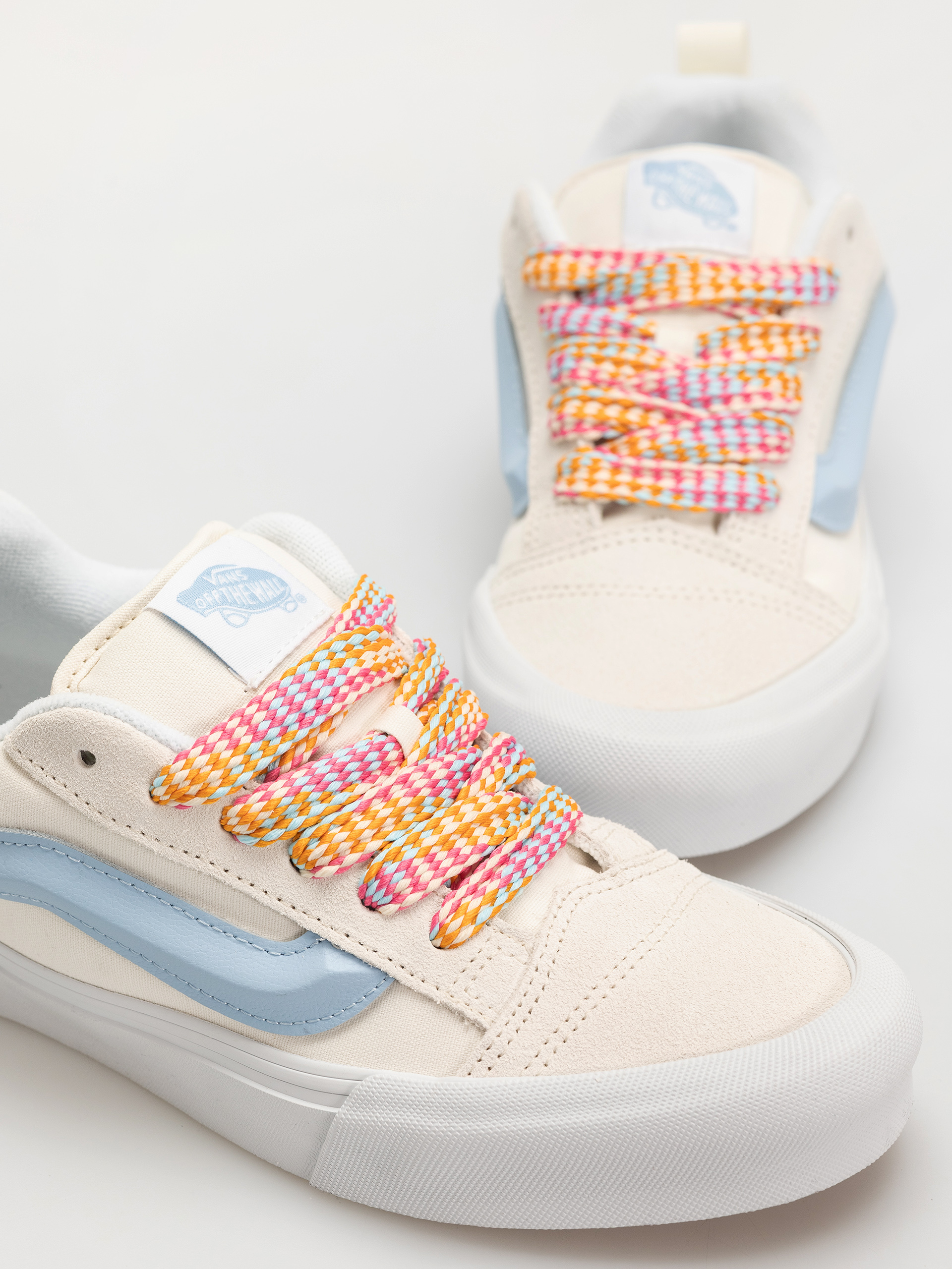 Vans Knu Skool Cipők (oversized lace white/blue)