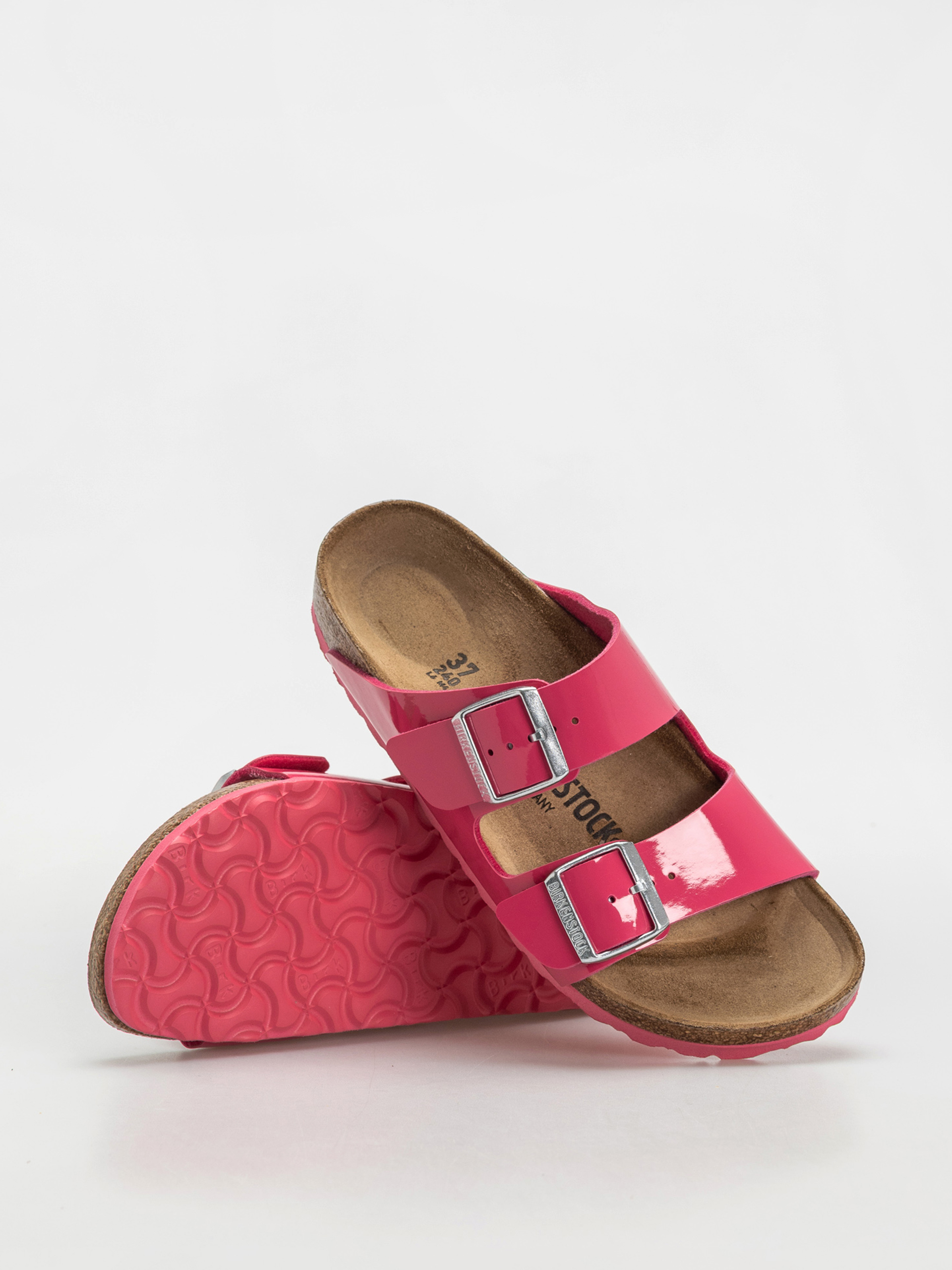 Birkenstock Arizona Briko Flor Narrow Wmn Flip-flop papucsok (patent fuchsia tulip)