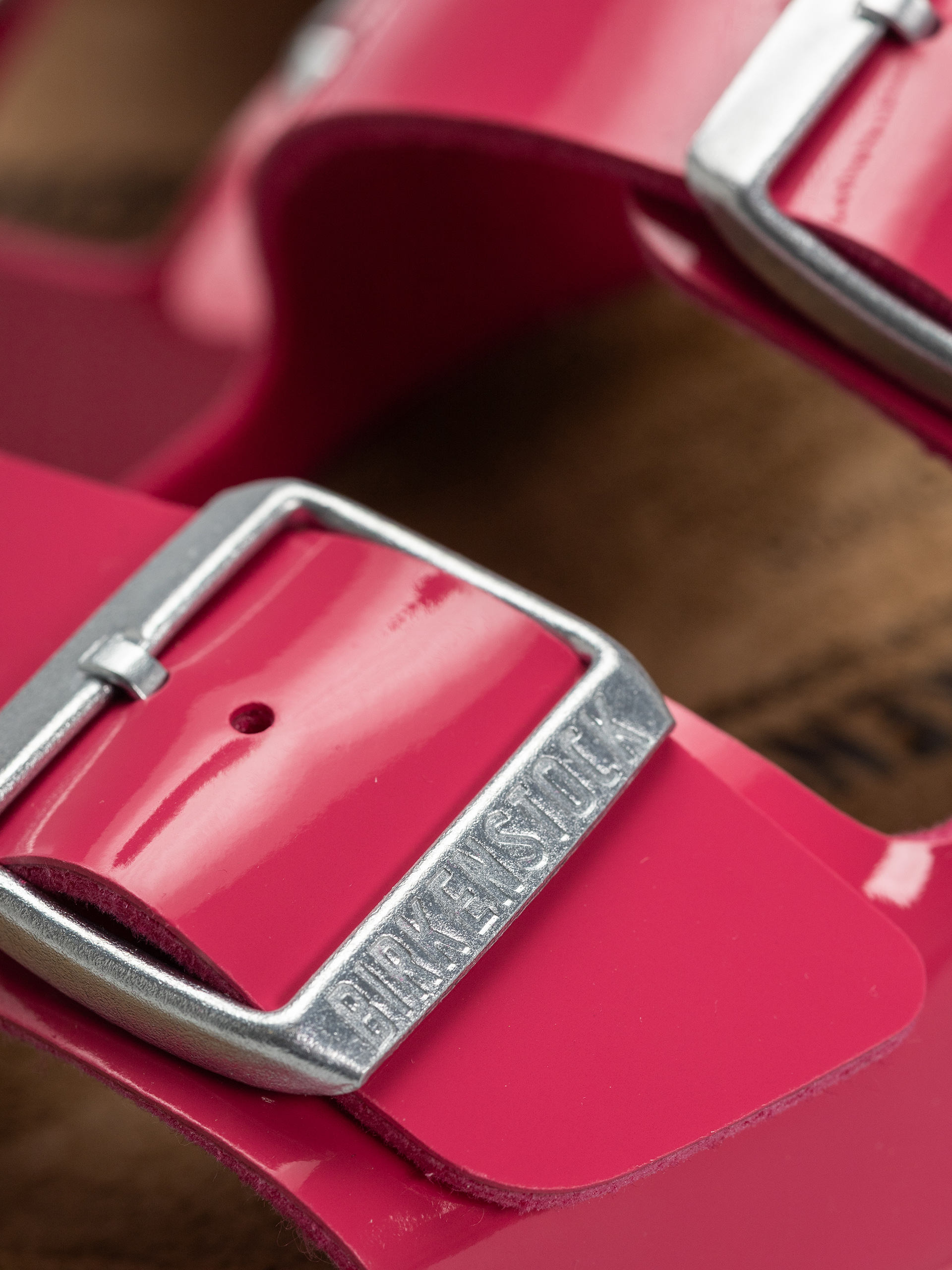 Birkenstock Arizona Briko Flor Narrow Wmn Flip-flop papucsok (patent fuchsia tulip)