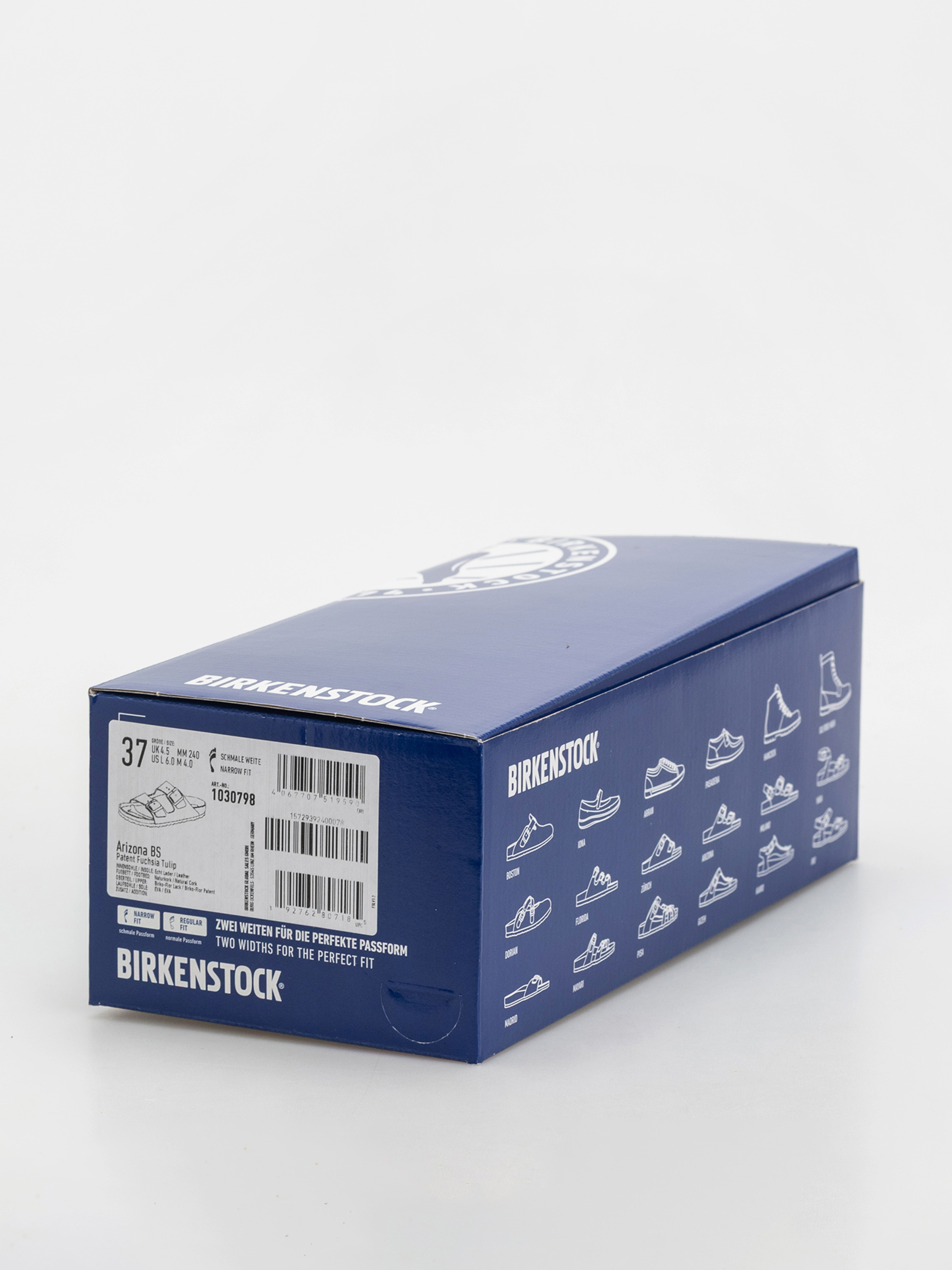 Birkenstock Arizona Briko Flor Narrow Wmn Flip-flop papucsok (patent fuchsia tulip)