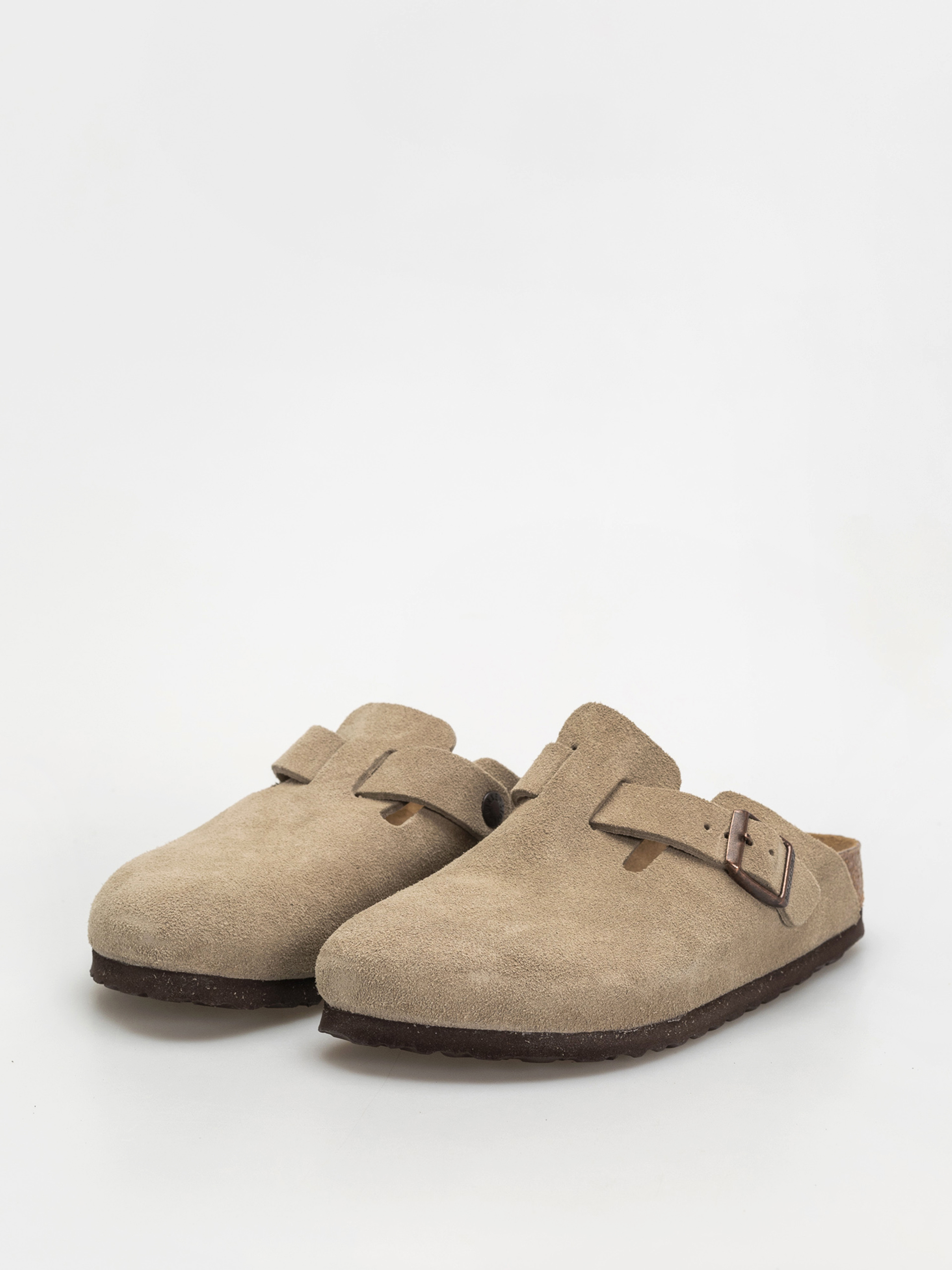 Birkenstock Boston Suede Leather Narrow Wmn Flip-flop papucsok (taupe)