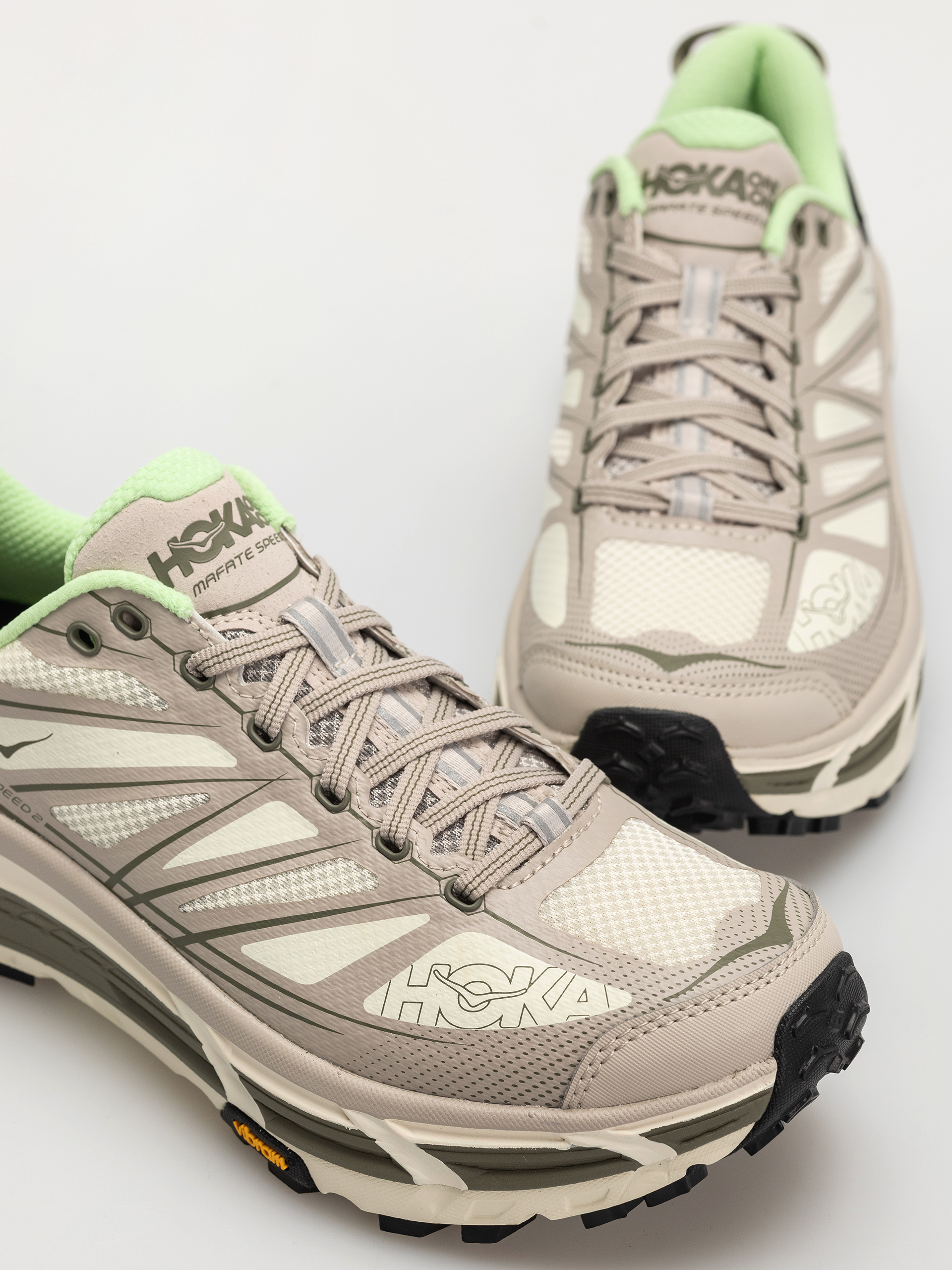 Hoka Mafate Speed 2 Cipők (putty eucalyptus)