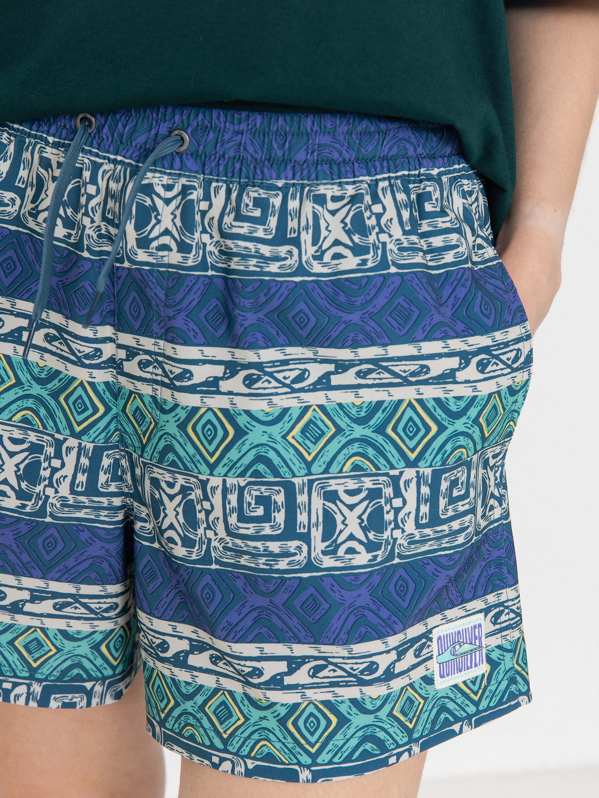 Rövidnadrág Quiksilver Surfsilk Volley Wmn (global heat dusted peri)