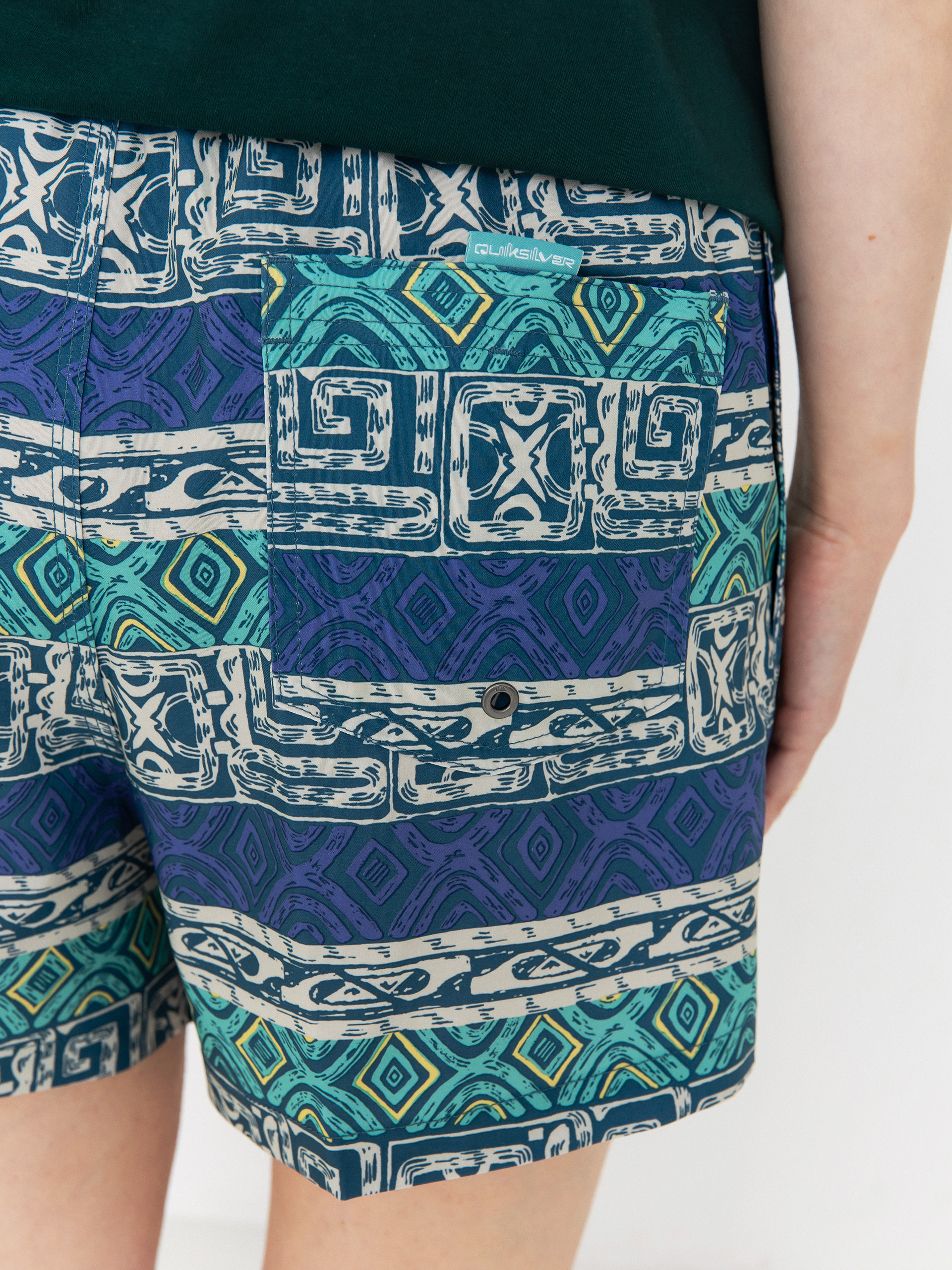 Rövidnadrág Quiksilver Surfsilk Volley Wmn (global heat dusted peri)