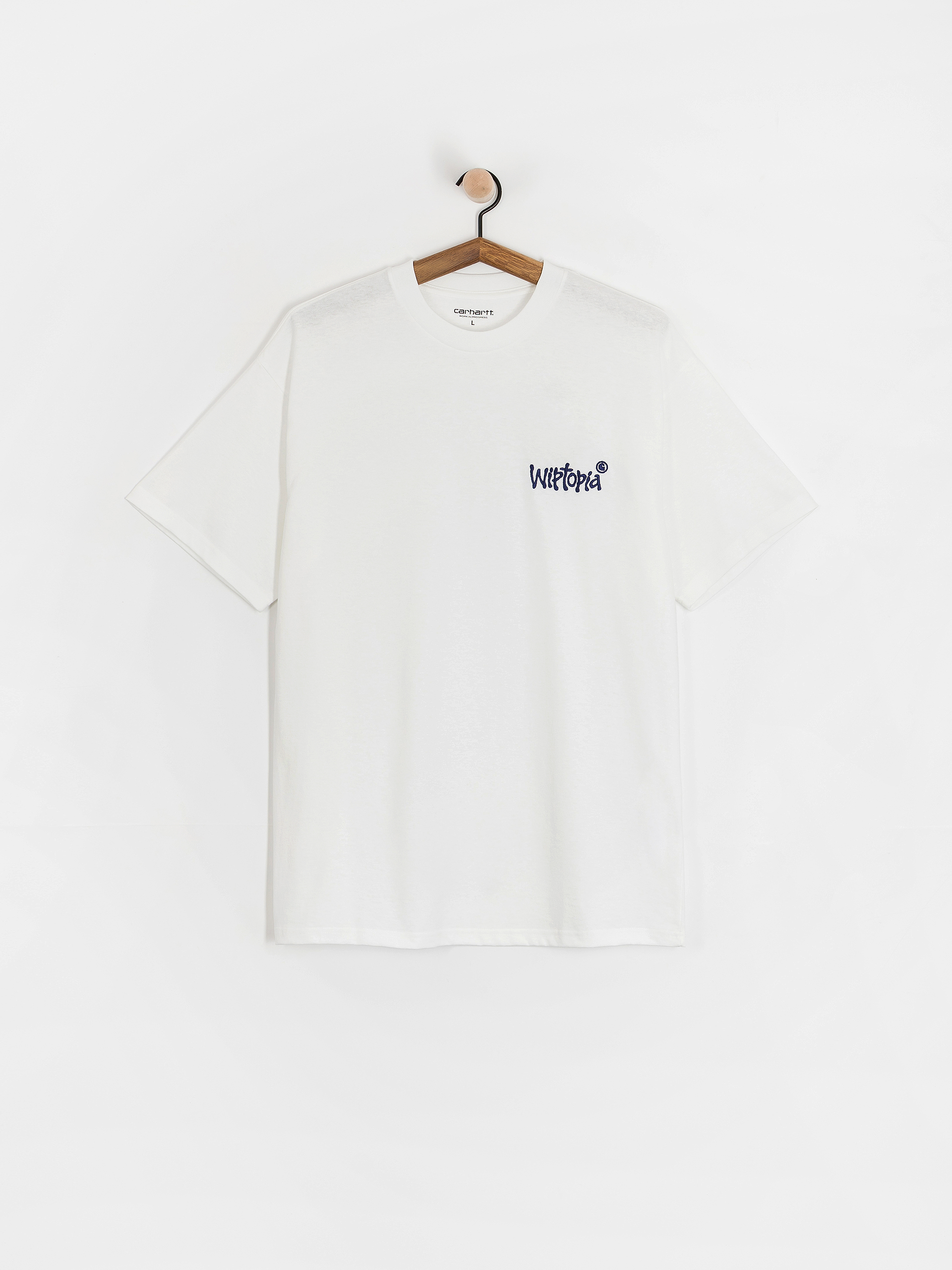 Carhartt WIP Wiptopia Script Póló (white/blue)