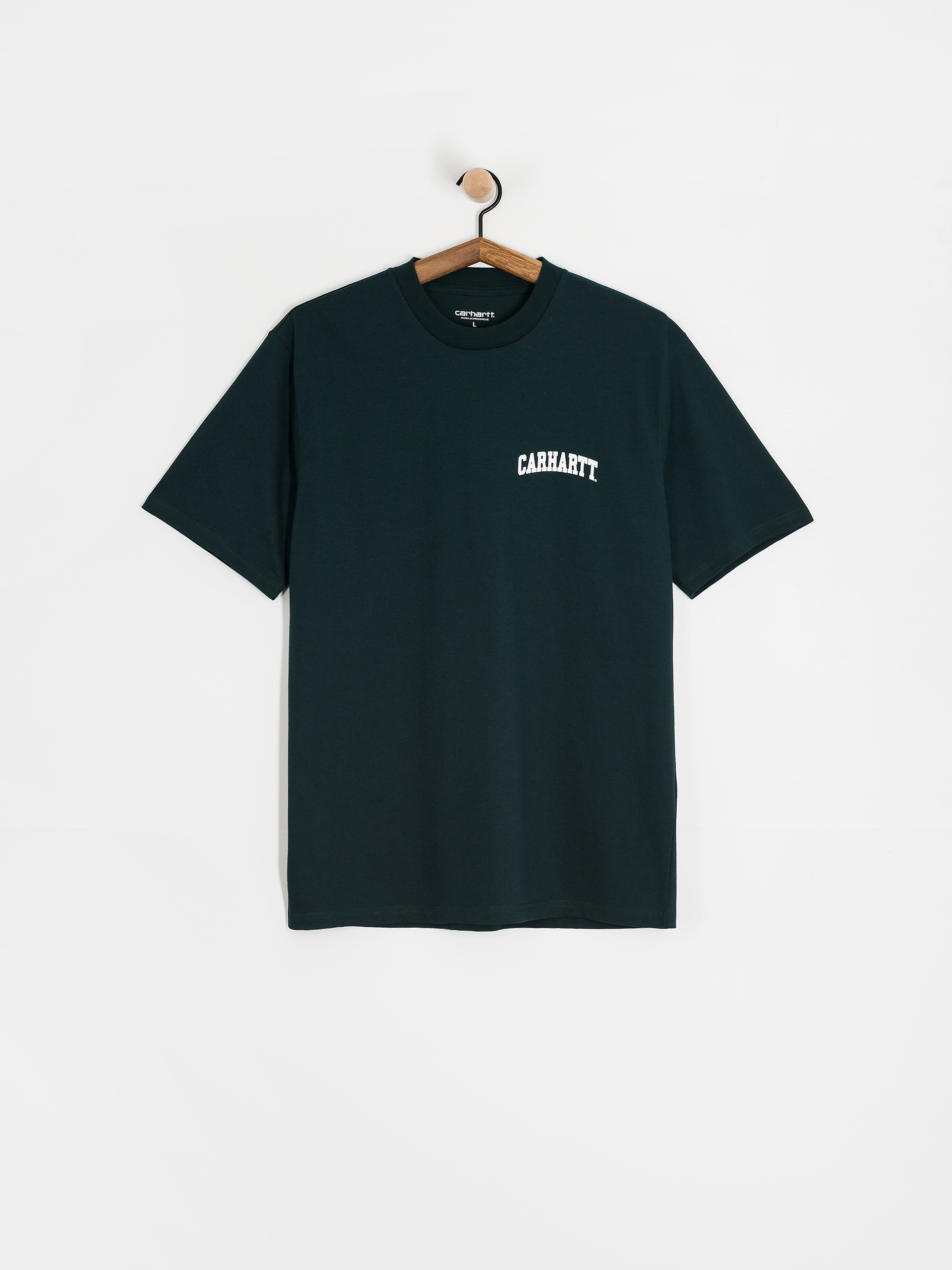 Carhartt WIP University Script Póló (deep lagoon/white)