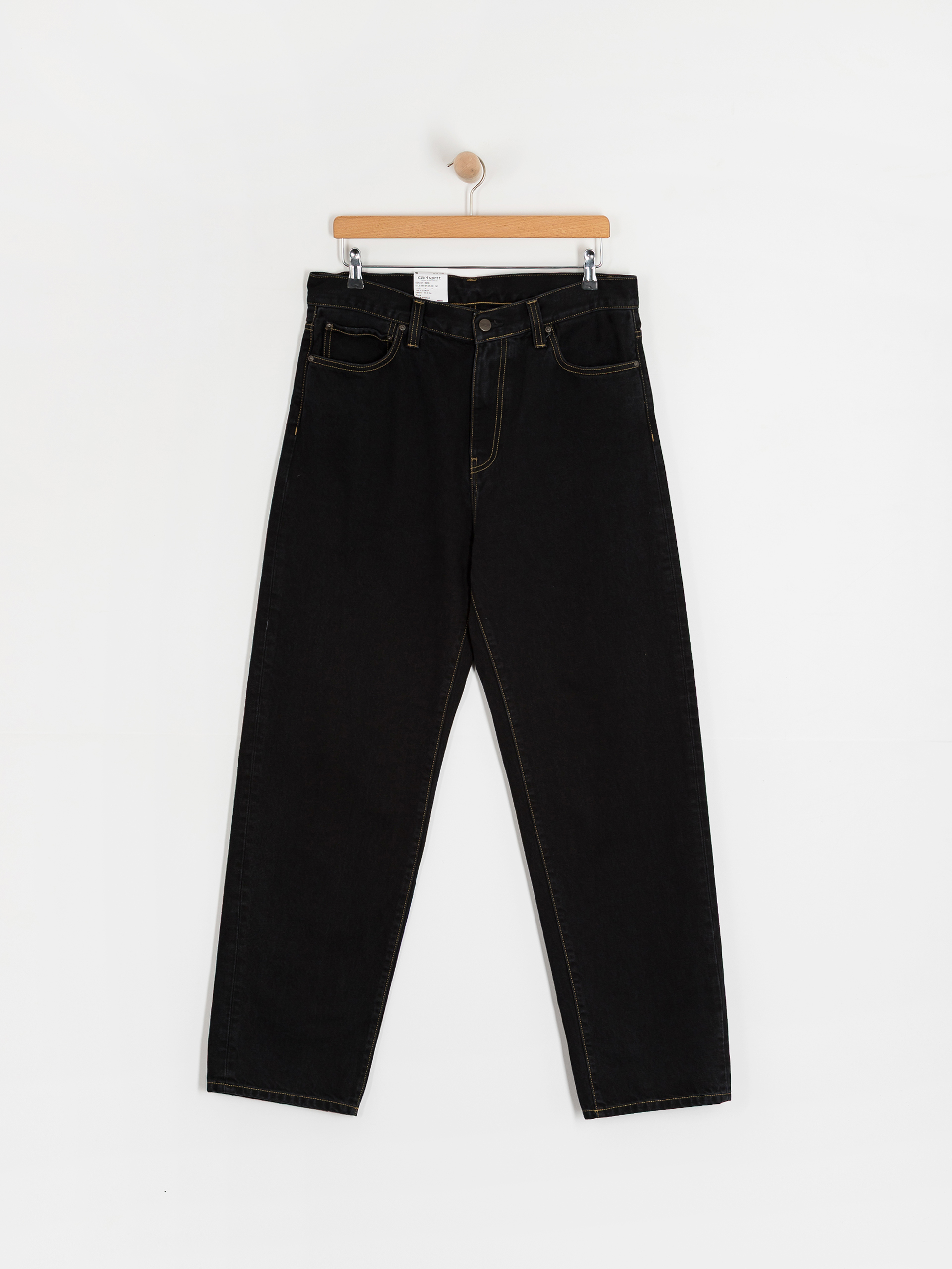 Carhartt WIP Aaron Kisnadrág (black/stone washed)