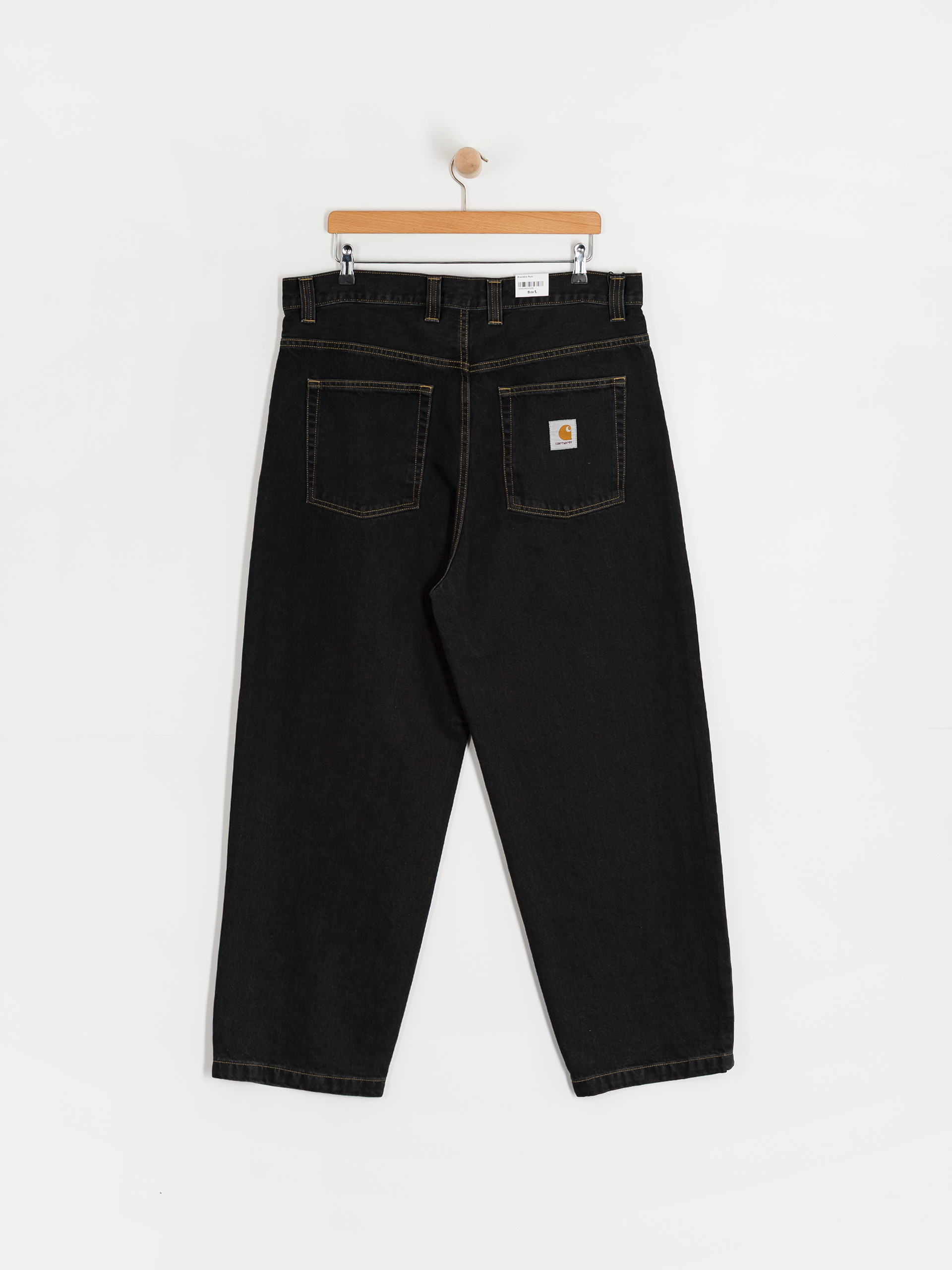 Carhartt WIP Brandon Kisnadrág (black/stone washed)