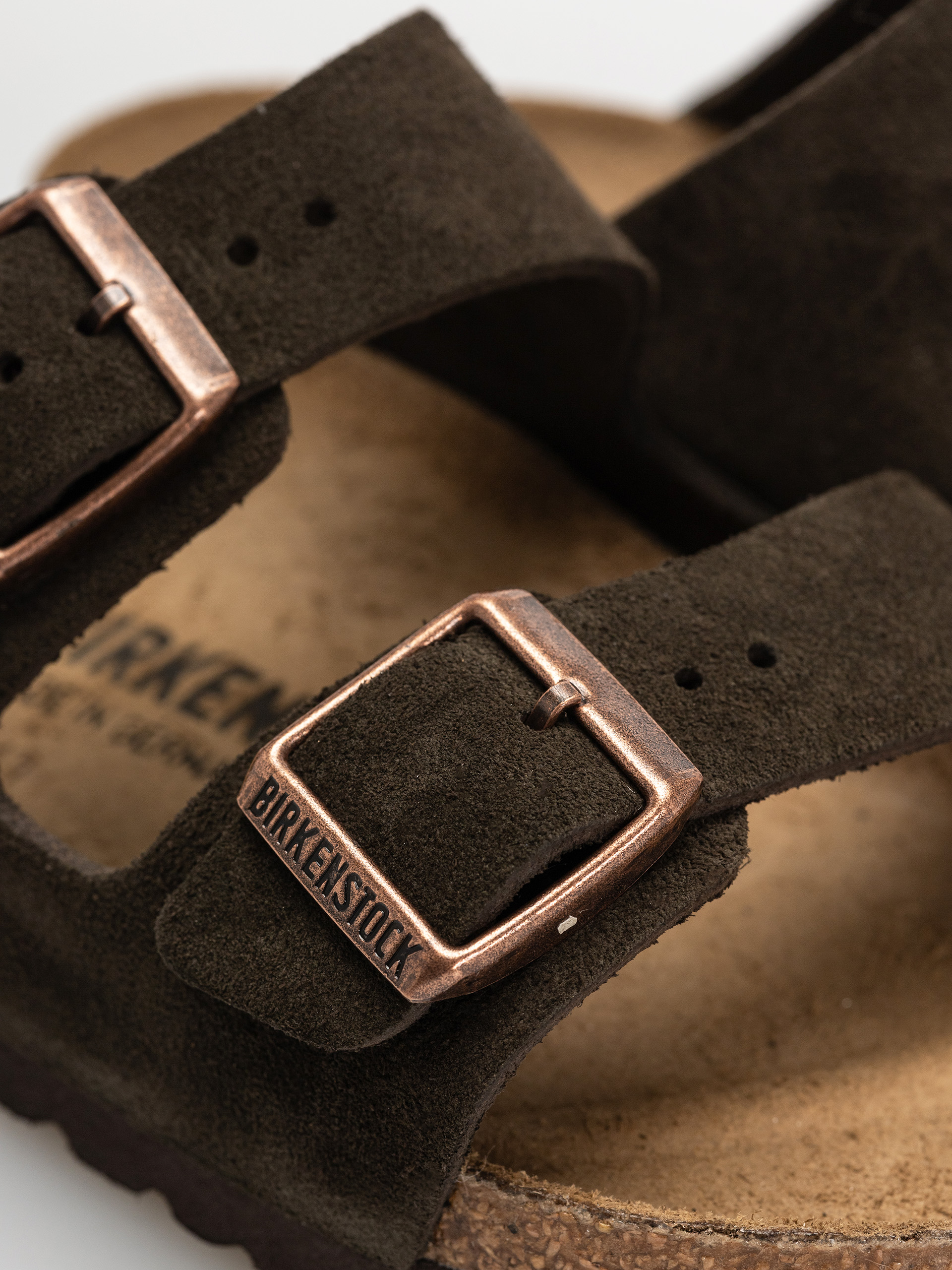 Birkenstock Arizona Suede Leather Narrow Wmn Flip-flop papucsok (mocca)