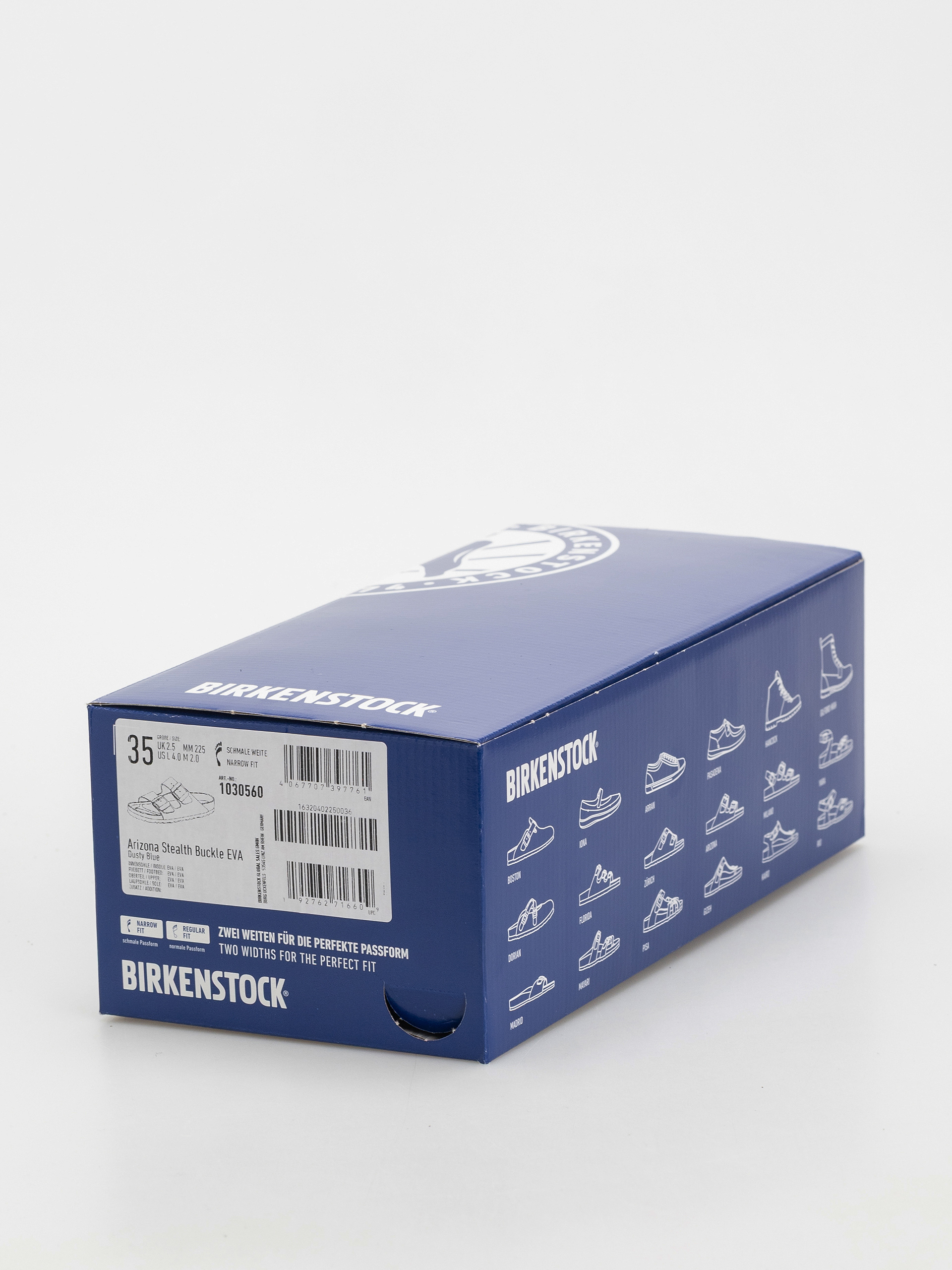Birkenstock Arizona Stealth Buckle EVA Narrow Wmn Flip-flop papucsok (dusty blue)