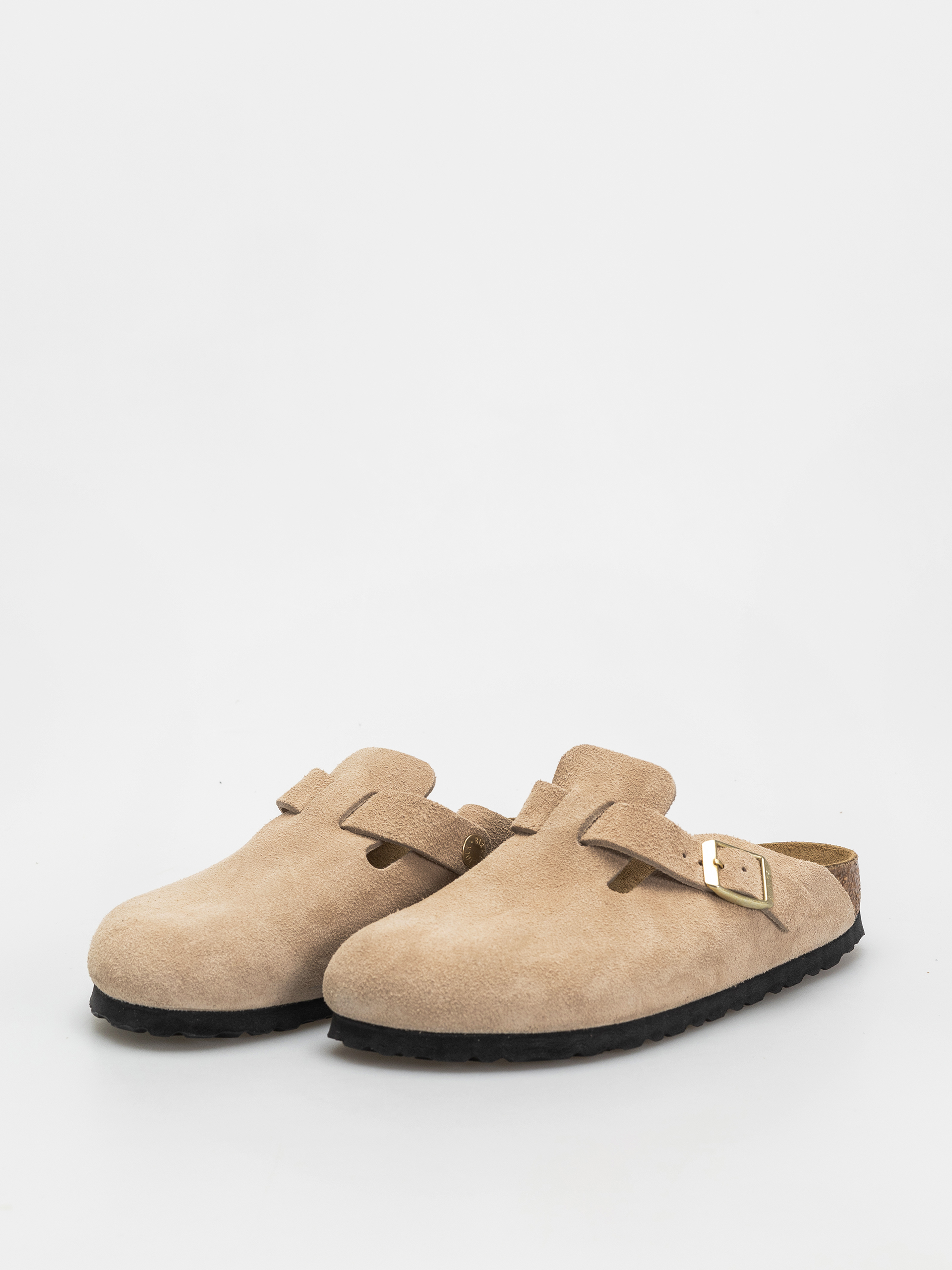 Birkenstock Boston Suede Leather Narrow Wmn Flip-flop papucsok (sandcastle)