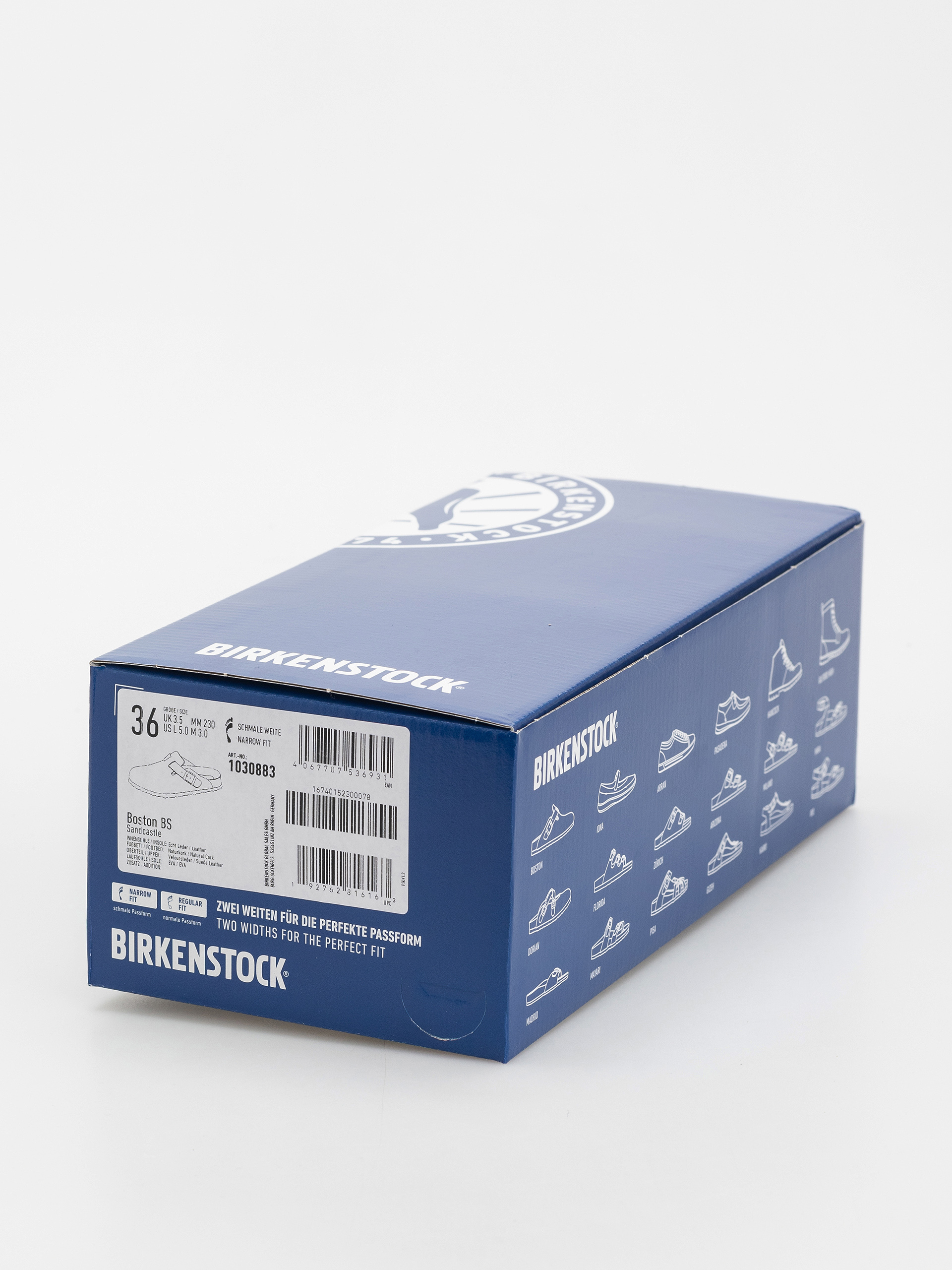 Birkenstock Boston Suede Leather Narrow Wmn Flip-flop papucsok (sandcastle)