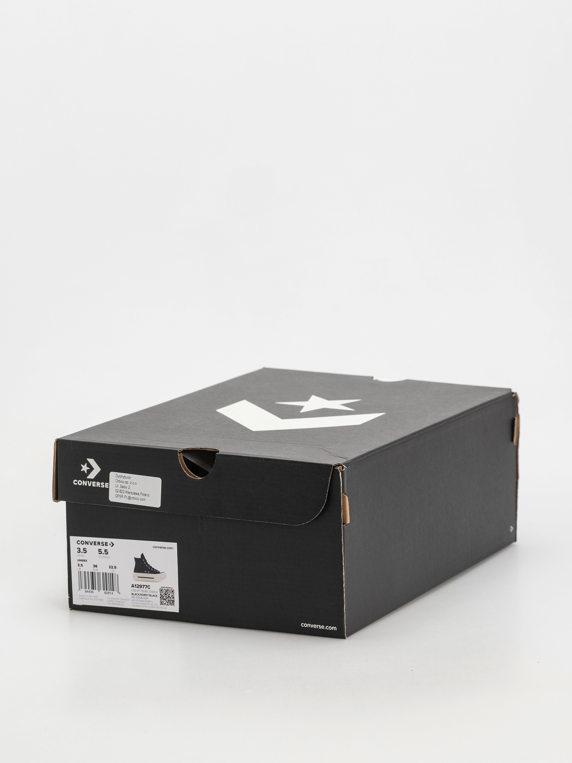 Converse Chuck Taylor All Star Lift Double Stack Tornacipők (black)