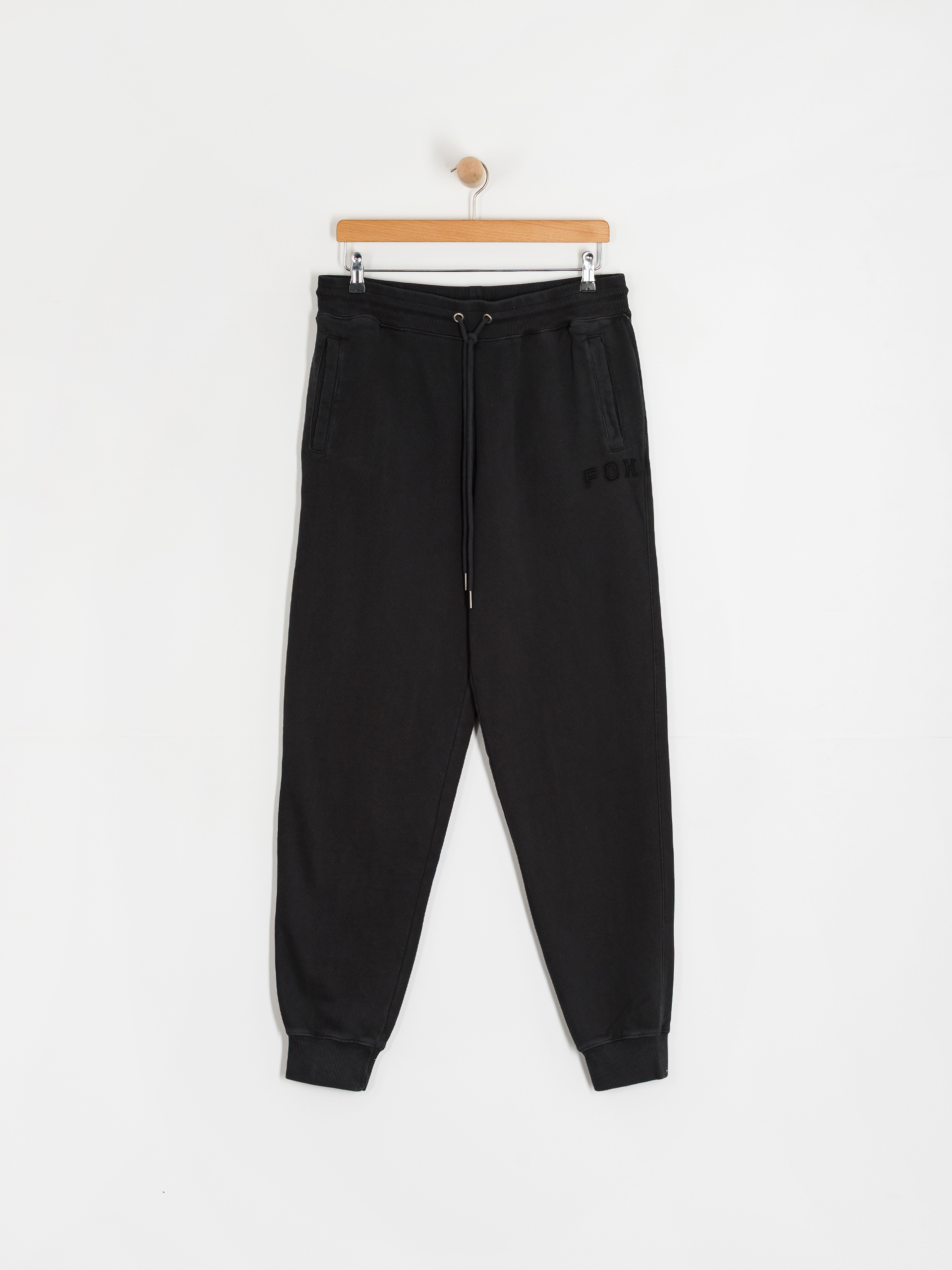 Fox Wordmark Fleece Jogger Kisnadrág (black)