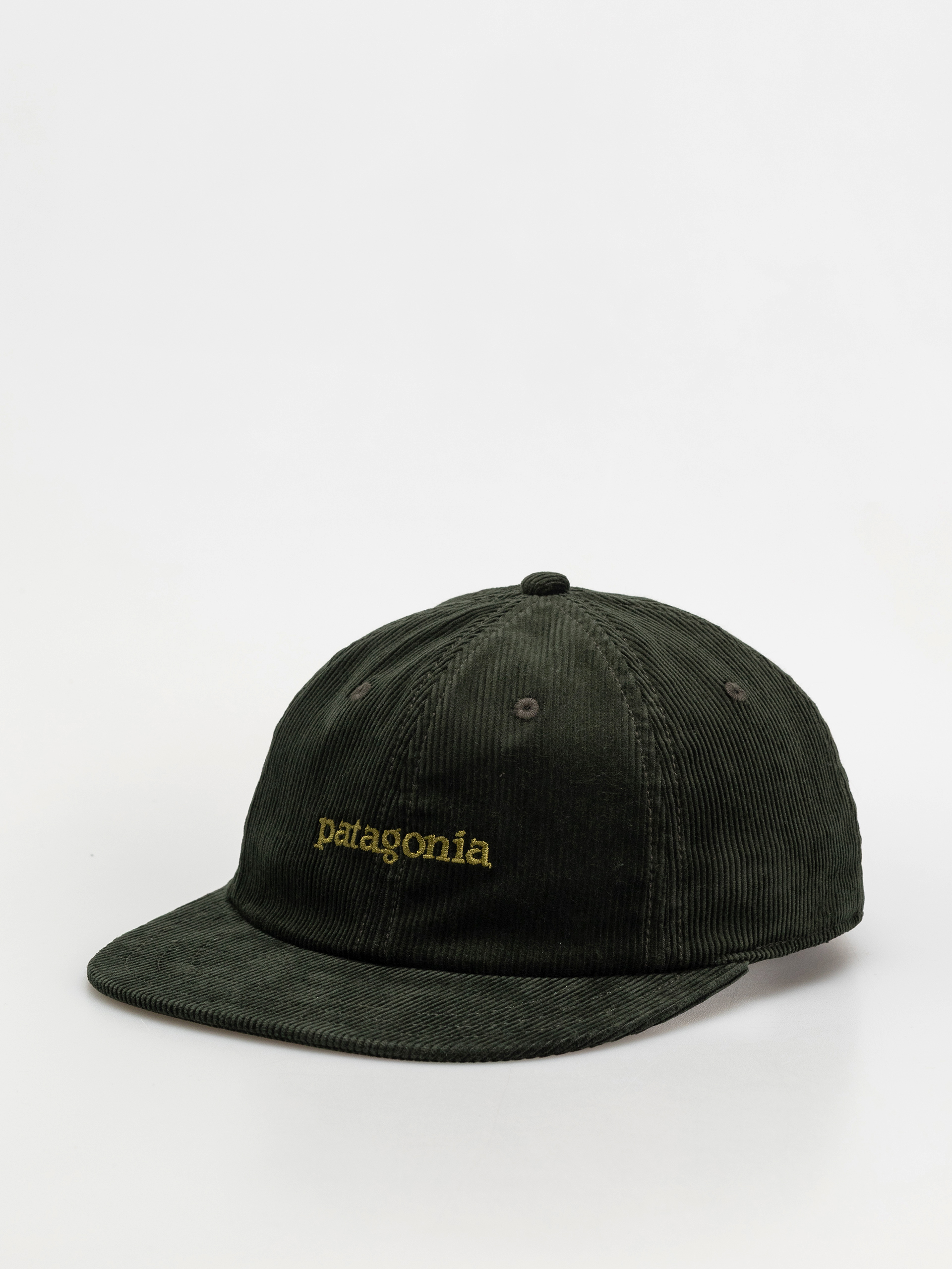 Patagonia Corduroy Baseball sapka (text logo old growth green)