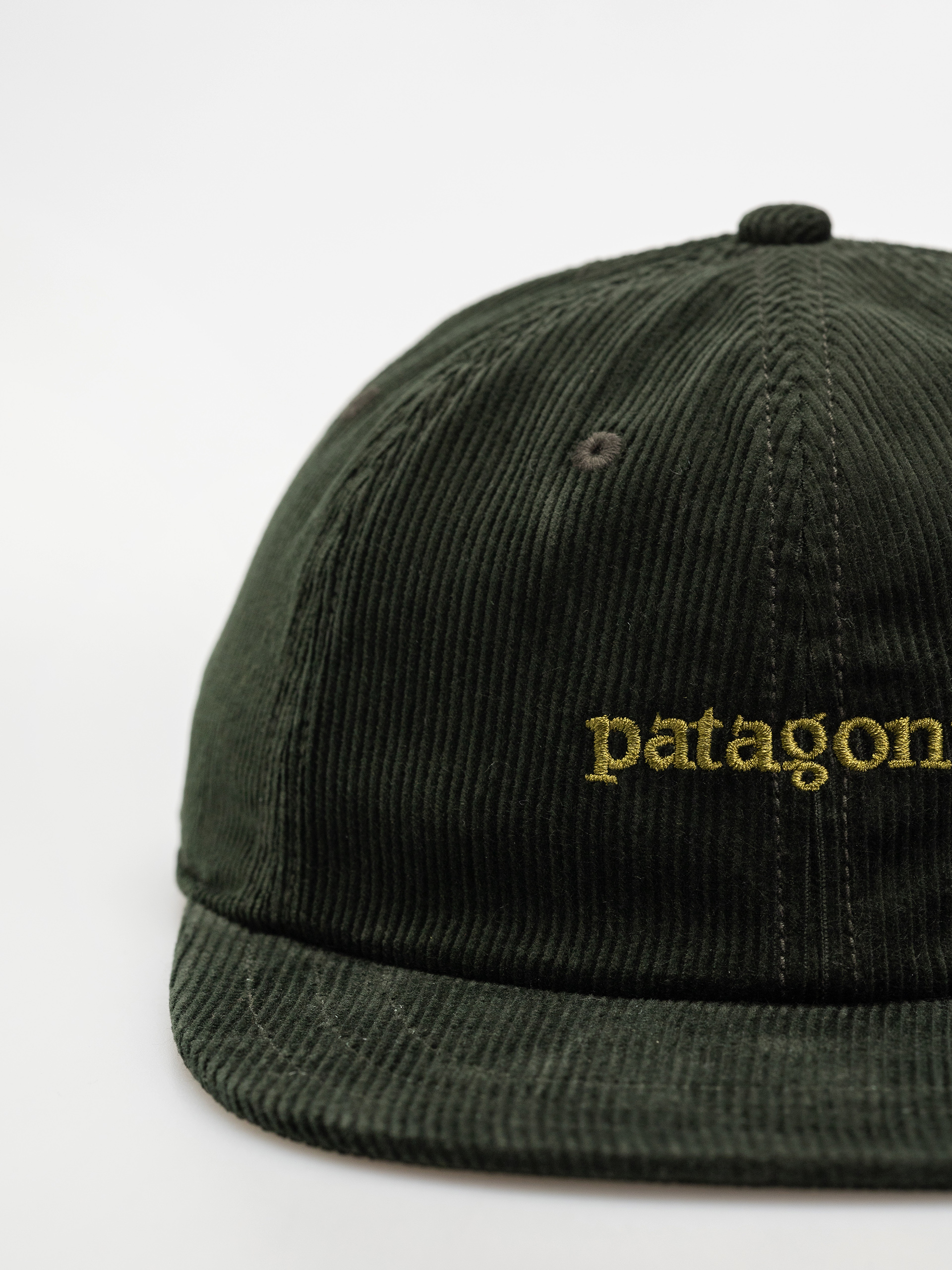 Patagonia Corduroy Baseball sapka (text logo old growth green)