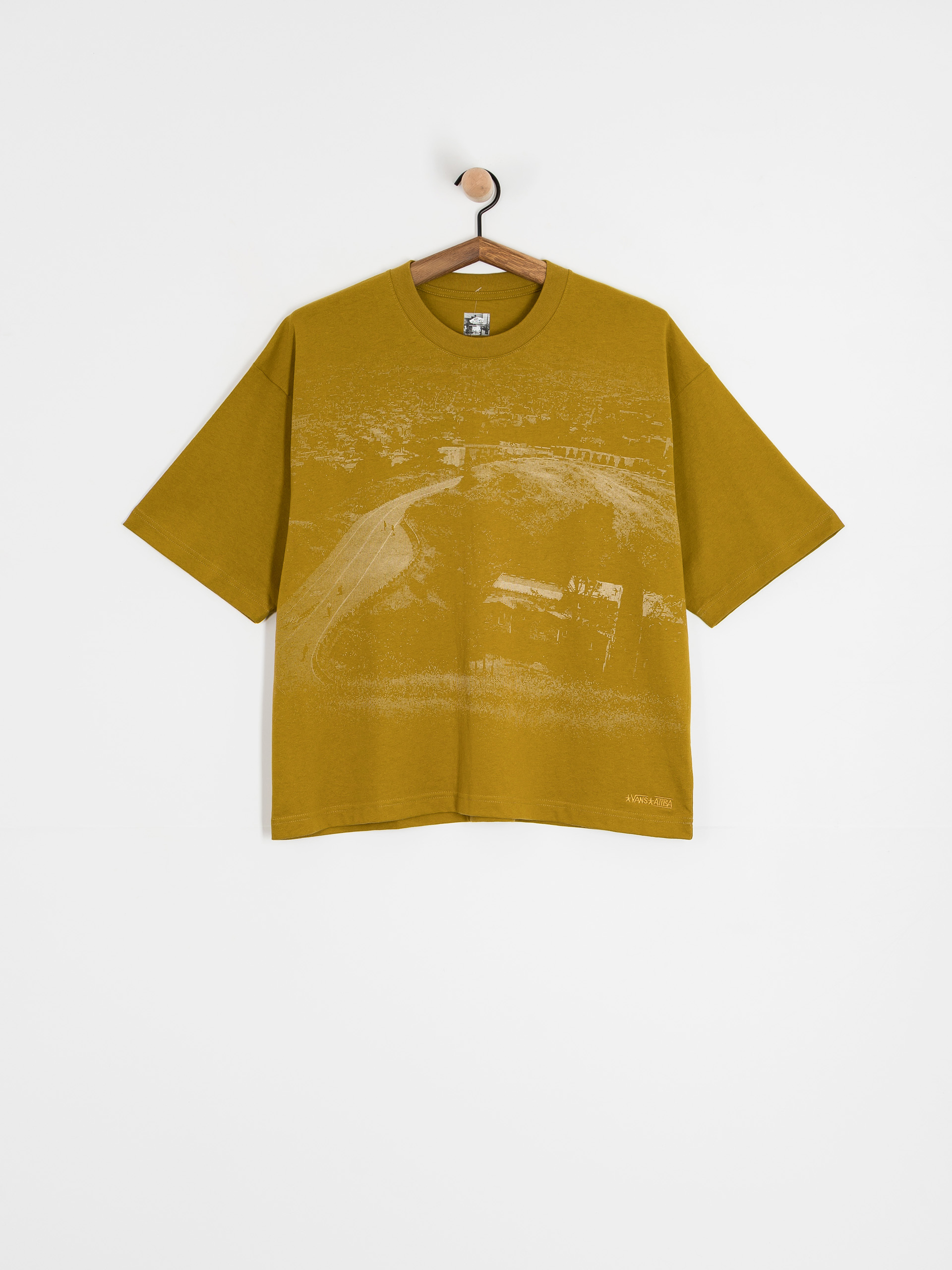 Vans Skate Atiba Haze Hillz Bomb Short Póló (burnt gold)
